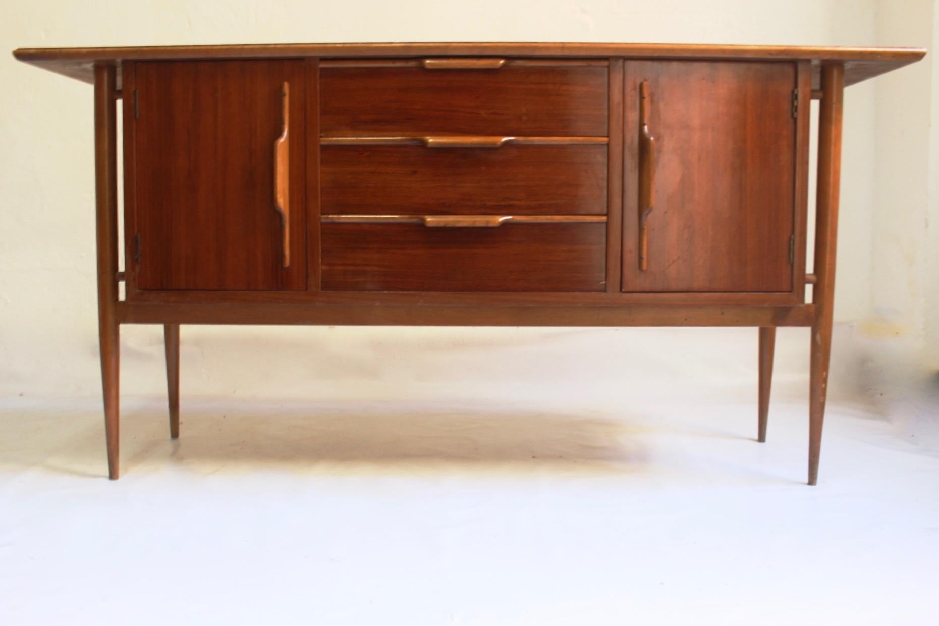 Midcentury Short Spanish Sideboard or Buffet, 1960s 8
