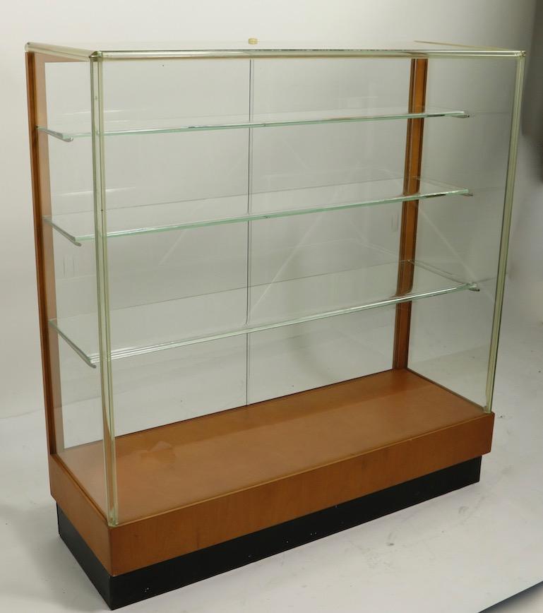 Glass Mid Century Showcase by Waddell