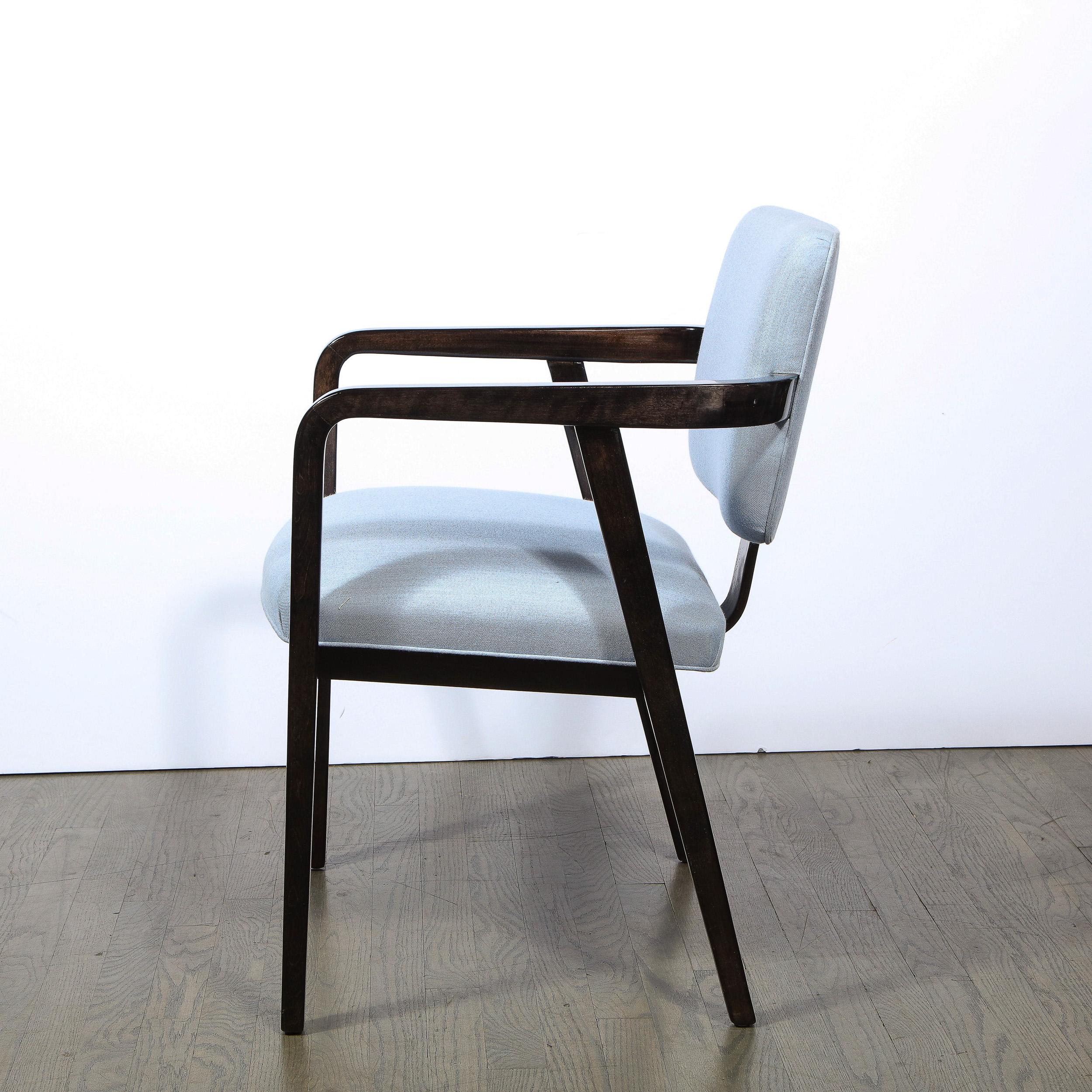 Mid Century Side/Arm Chair in Ebonized Walnut by George Nelson for Herman Miller In Excellent Condition In New York, NY