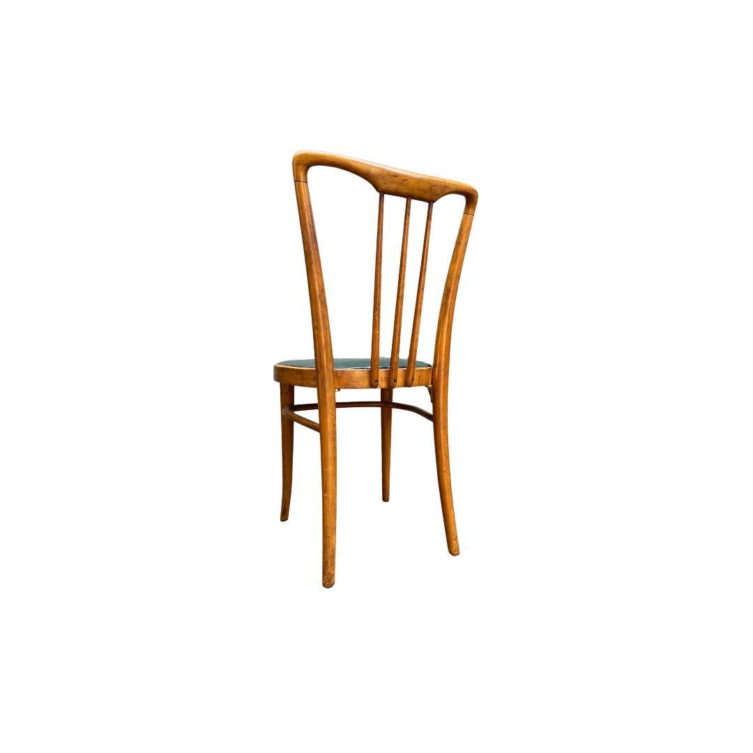 Italiano Sedie laterali di metà secolo in stile Gio Ponti, forse realizzate da Dassi, circa anni '50 in vendita