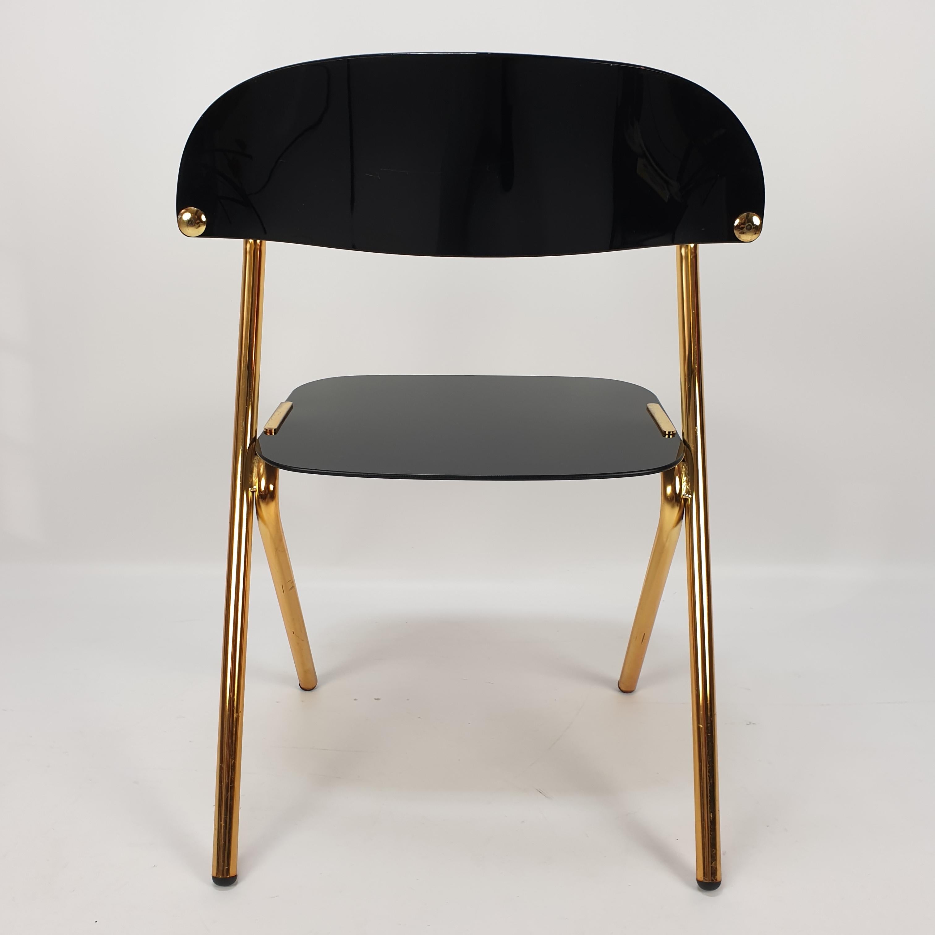 Italian Mid Century Side Chair by Ico Parisi, Italy 1980's For Sale