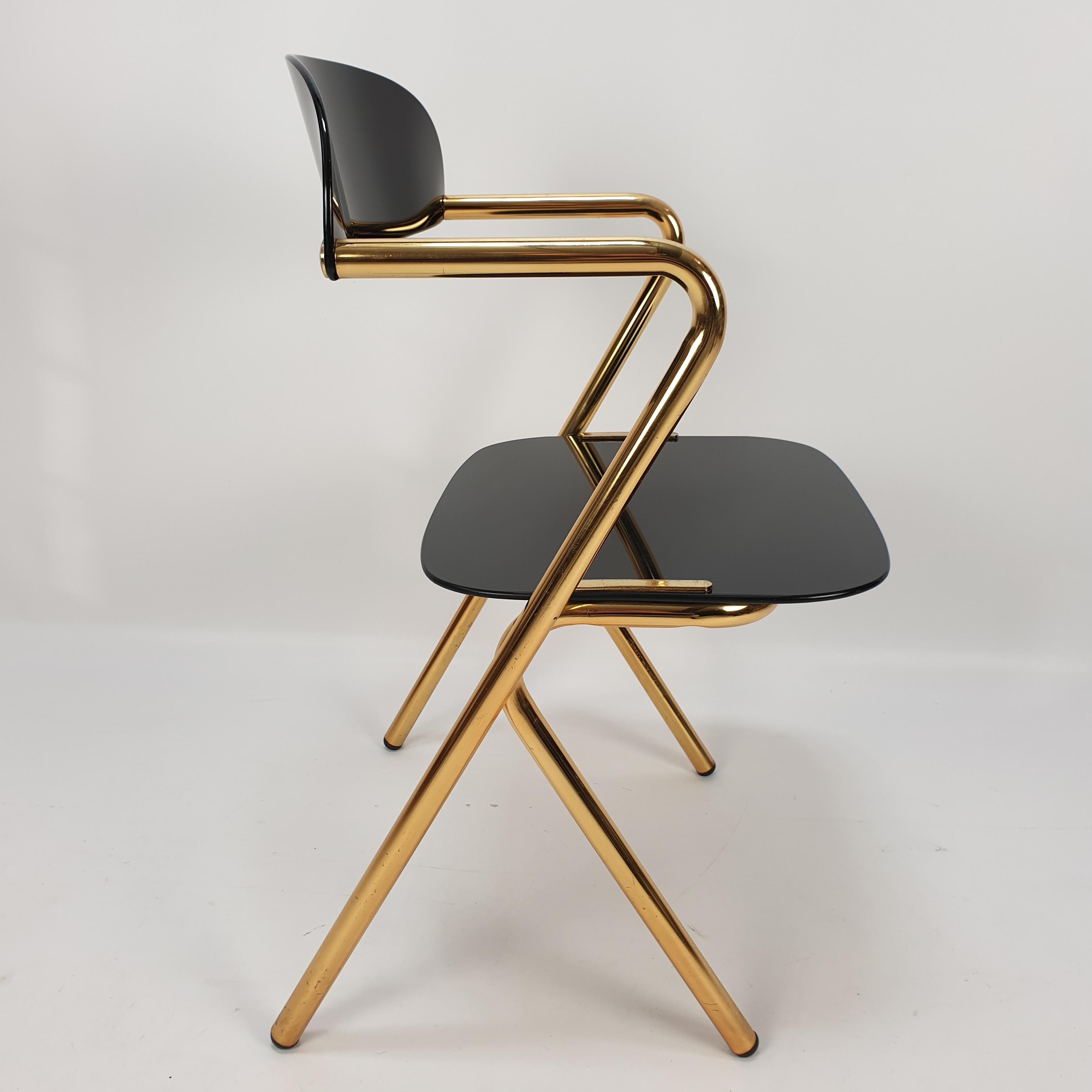 Mid Century Side Chair by Ico Parisi, Italy 1980's In Good Condition For Sale In Oud Beijerland, NL