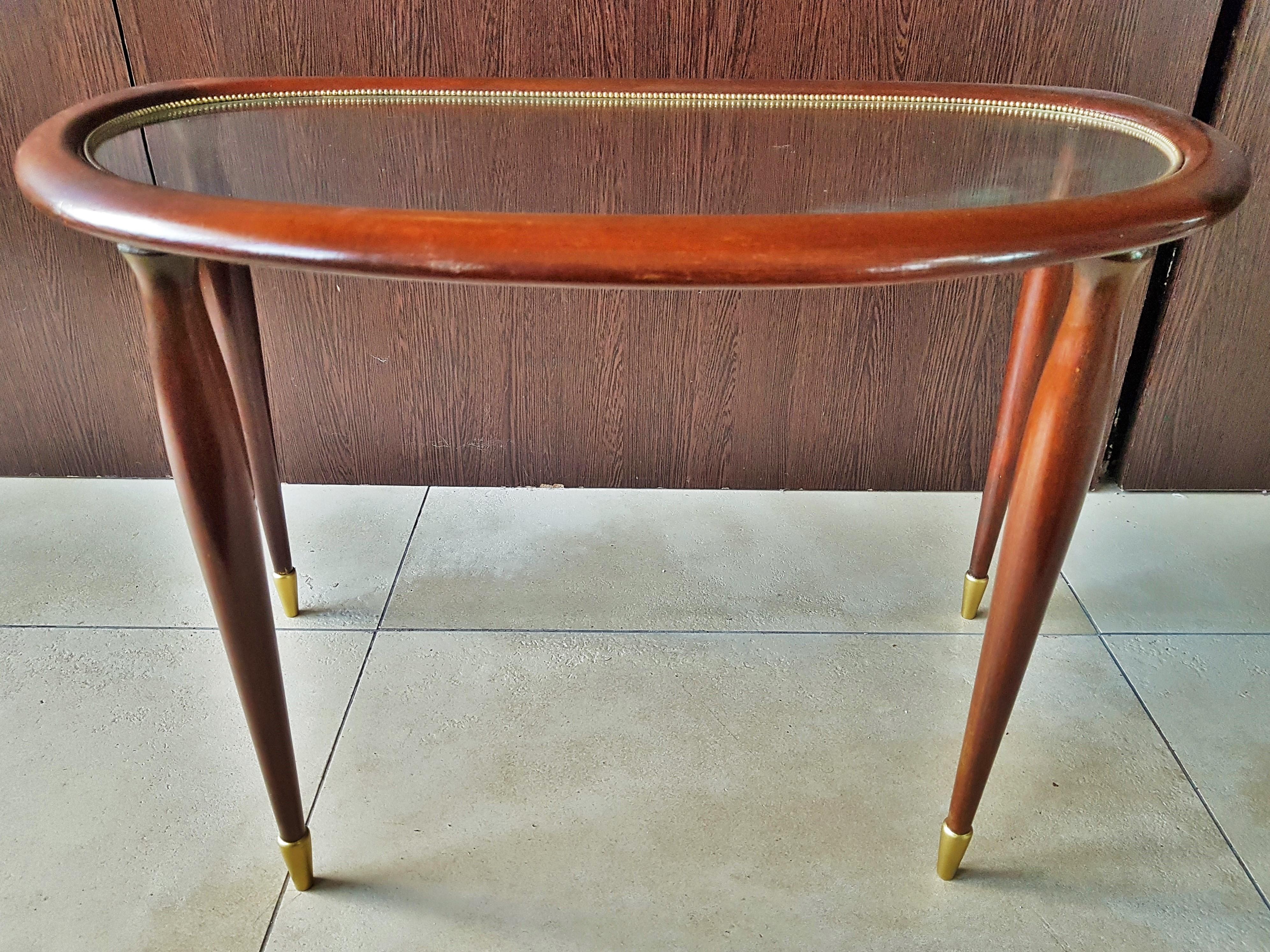 Mid-Century Side Coffee Table by Lacca, Italy, 1950s 3
