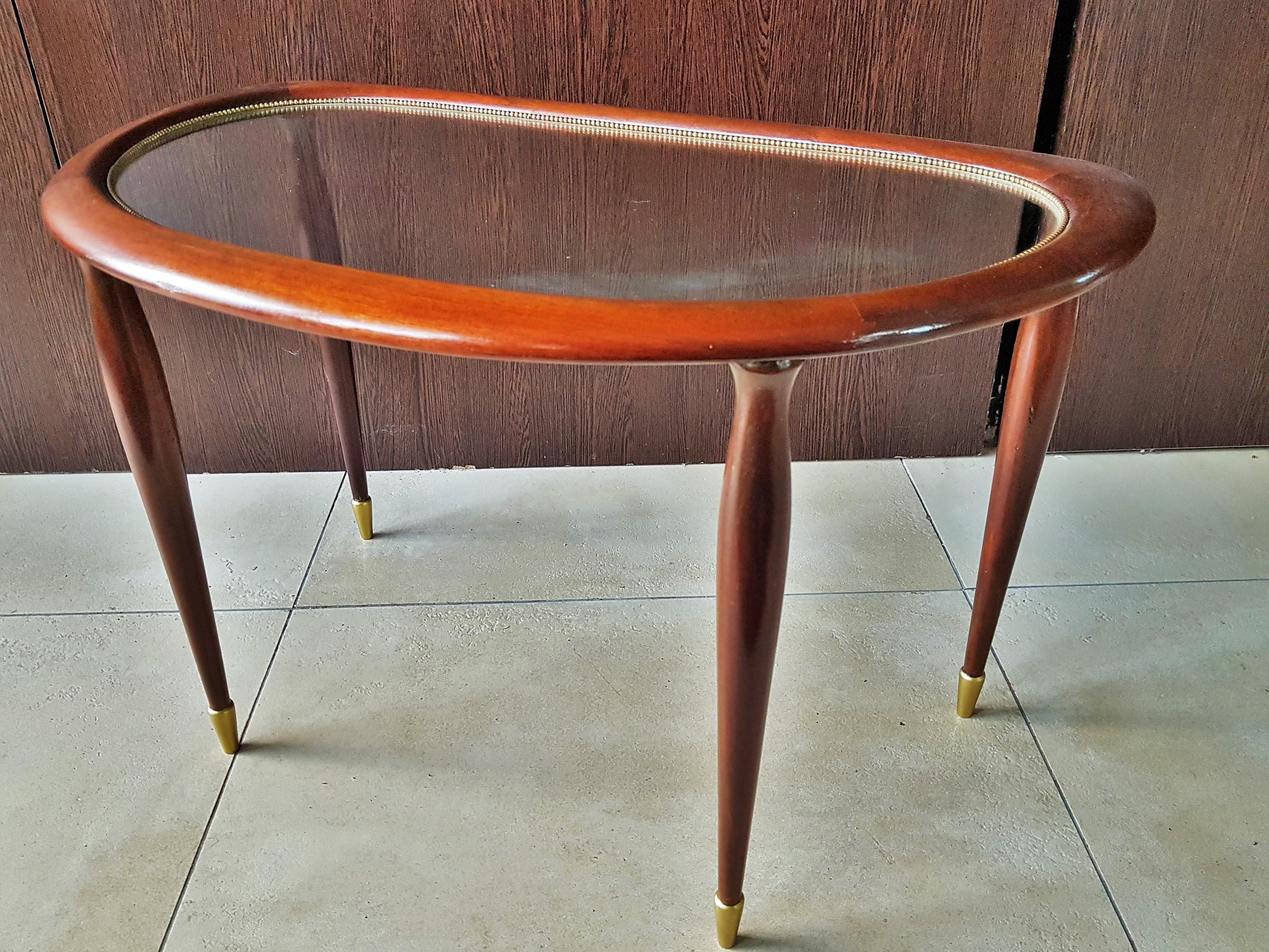 Mid-Century Side Coffee Table by Lacca, Italy, 1950s 4