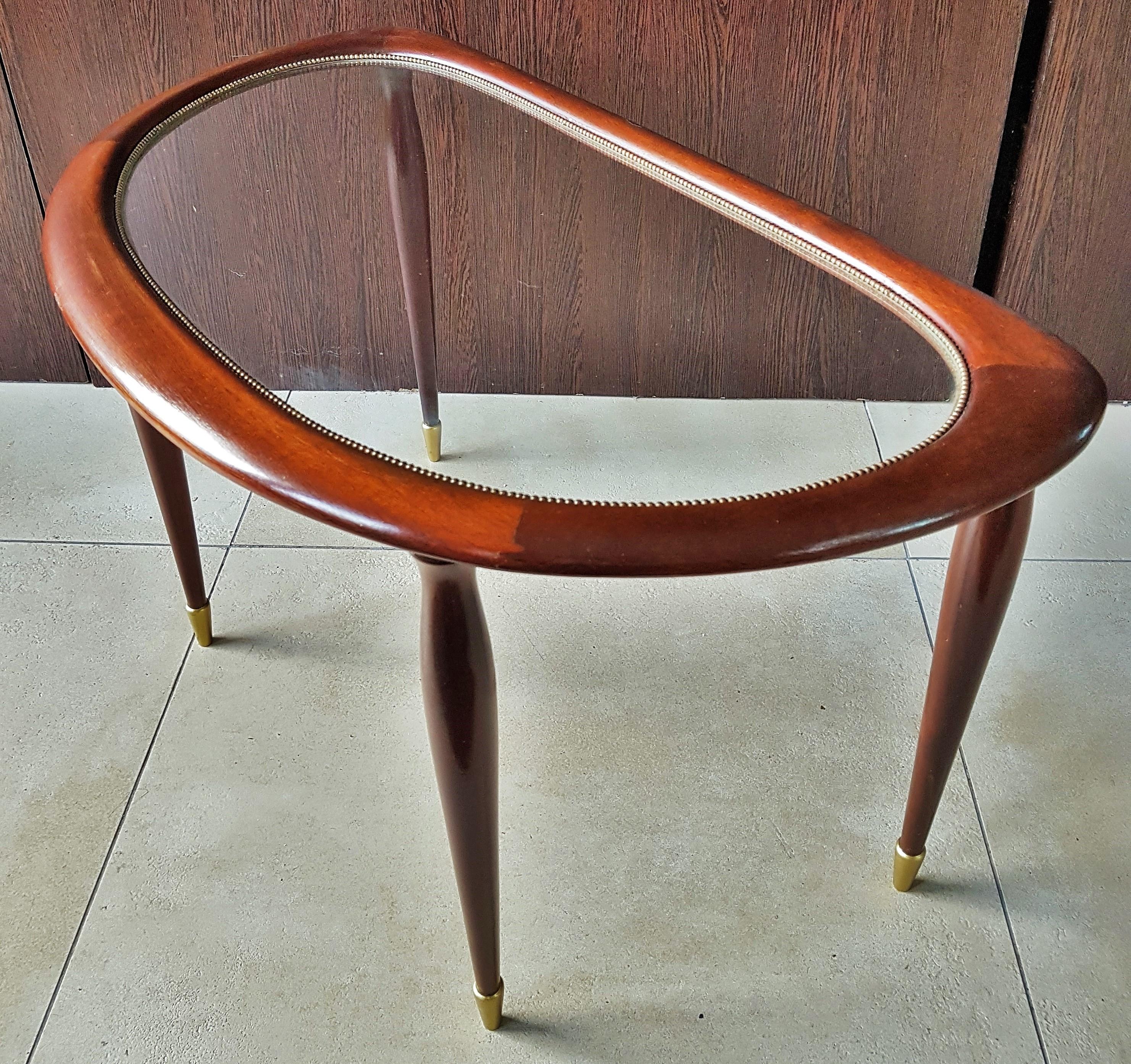 Mid-Century Side Coffee Table by Lacca, Italy, 1950s 7