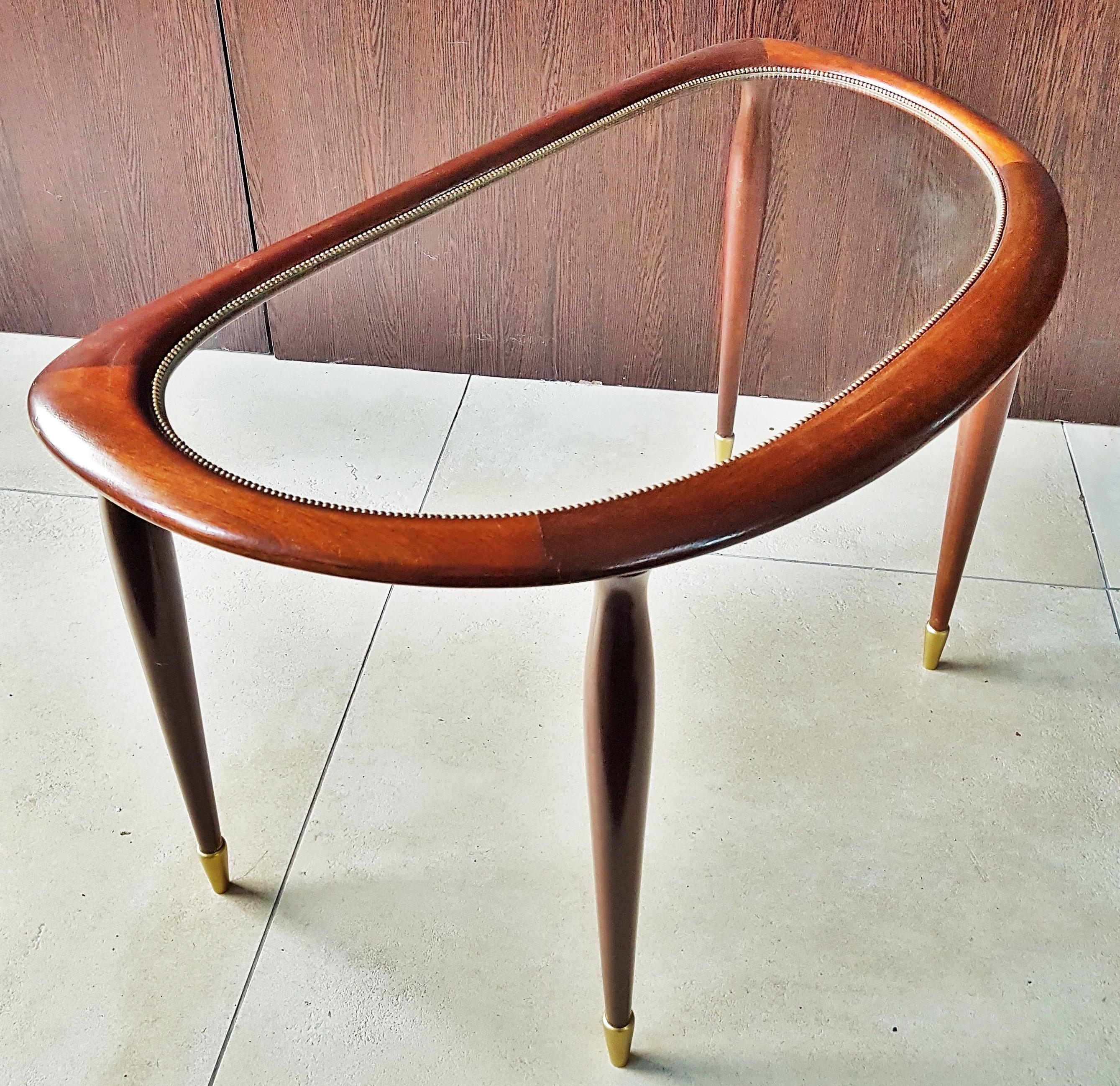 Mid-Century Side Coffee Table by Lacca, Italy, 1950s 9