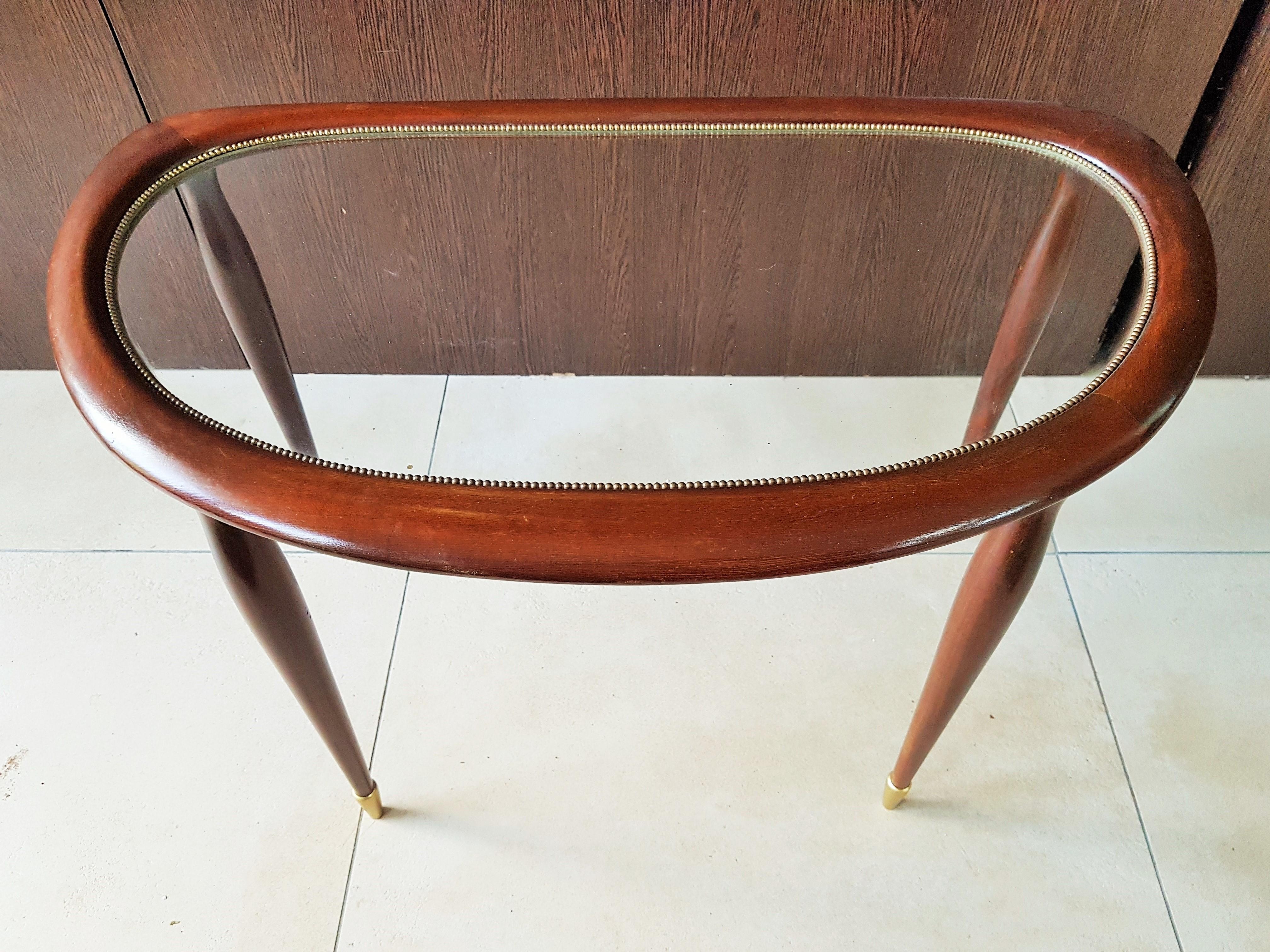 Mid-Century Side Coffee Table by Lacca, Italy, 1950s 1