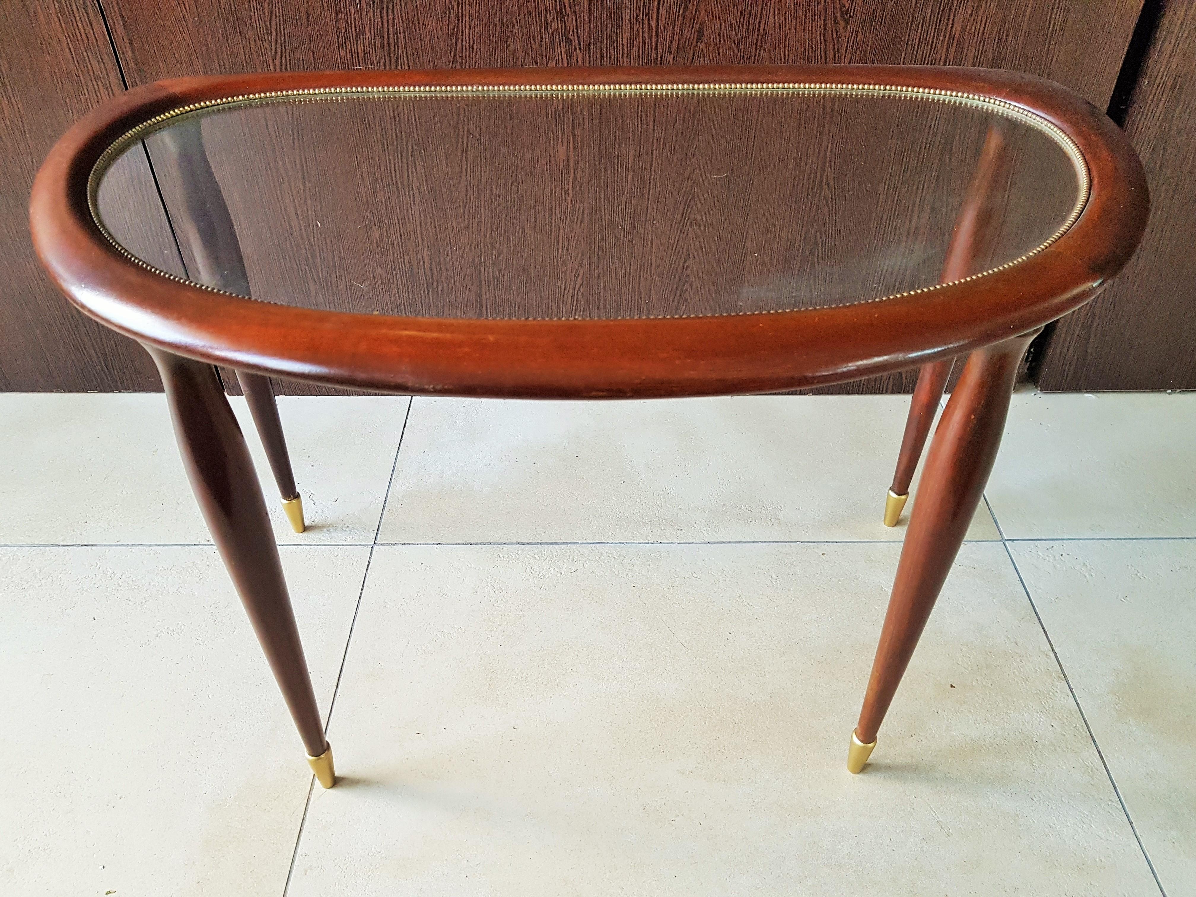 Mid-Century Side Coffee Table by Lacca, Italy, 1950s 2