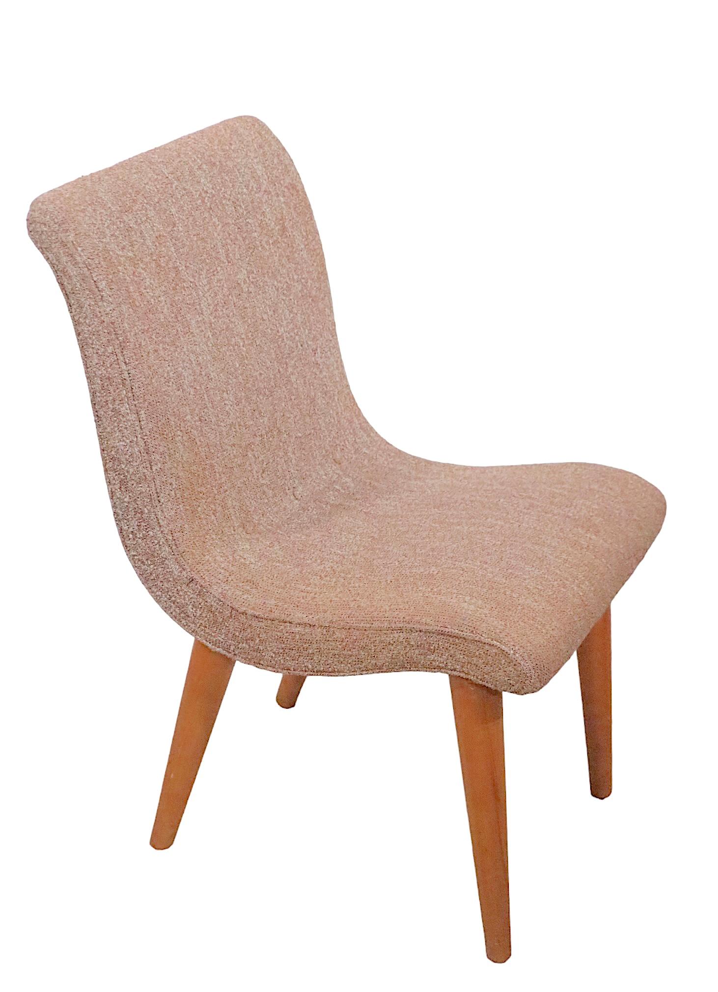 American Mid Century Side Dining Chair by Leslie Diamond for Conant Ball Modern Mates  For Sale