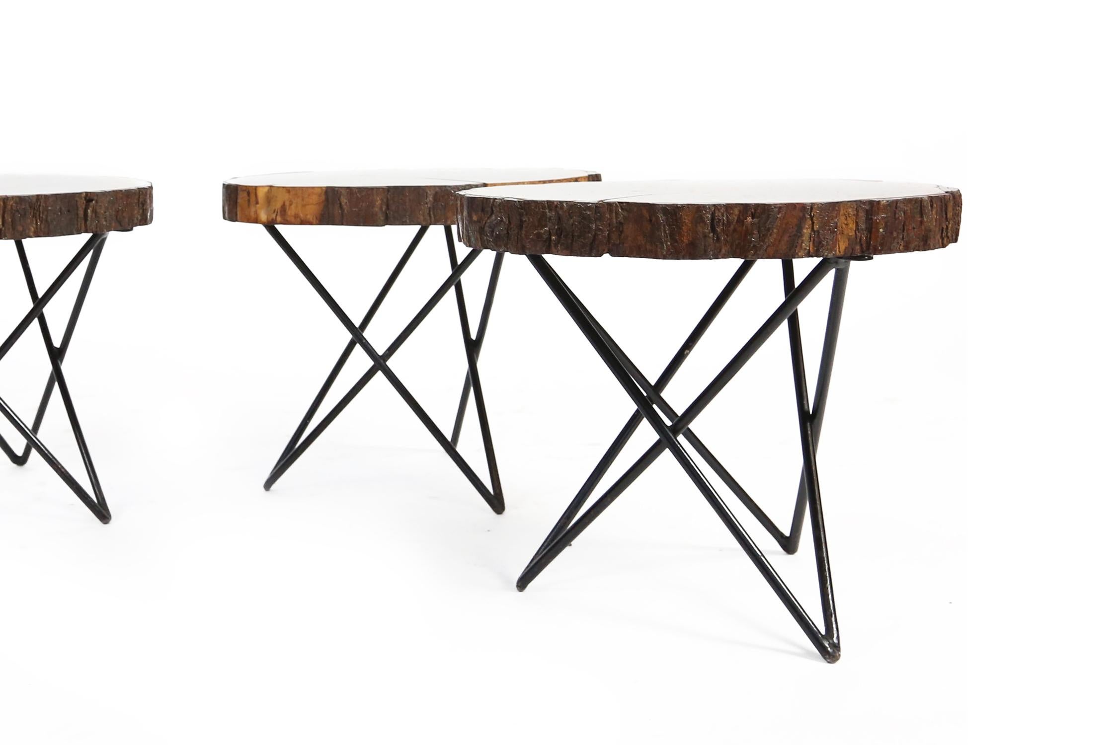 Mid-20th Century Midcentury Side or Coffee Tables with Hairpin Legs Original, France, 1950s For Sale