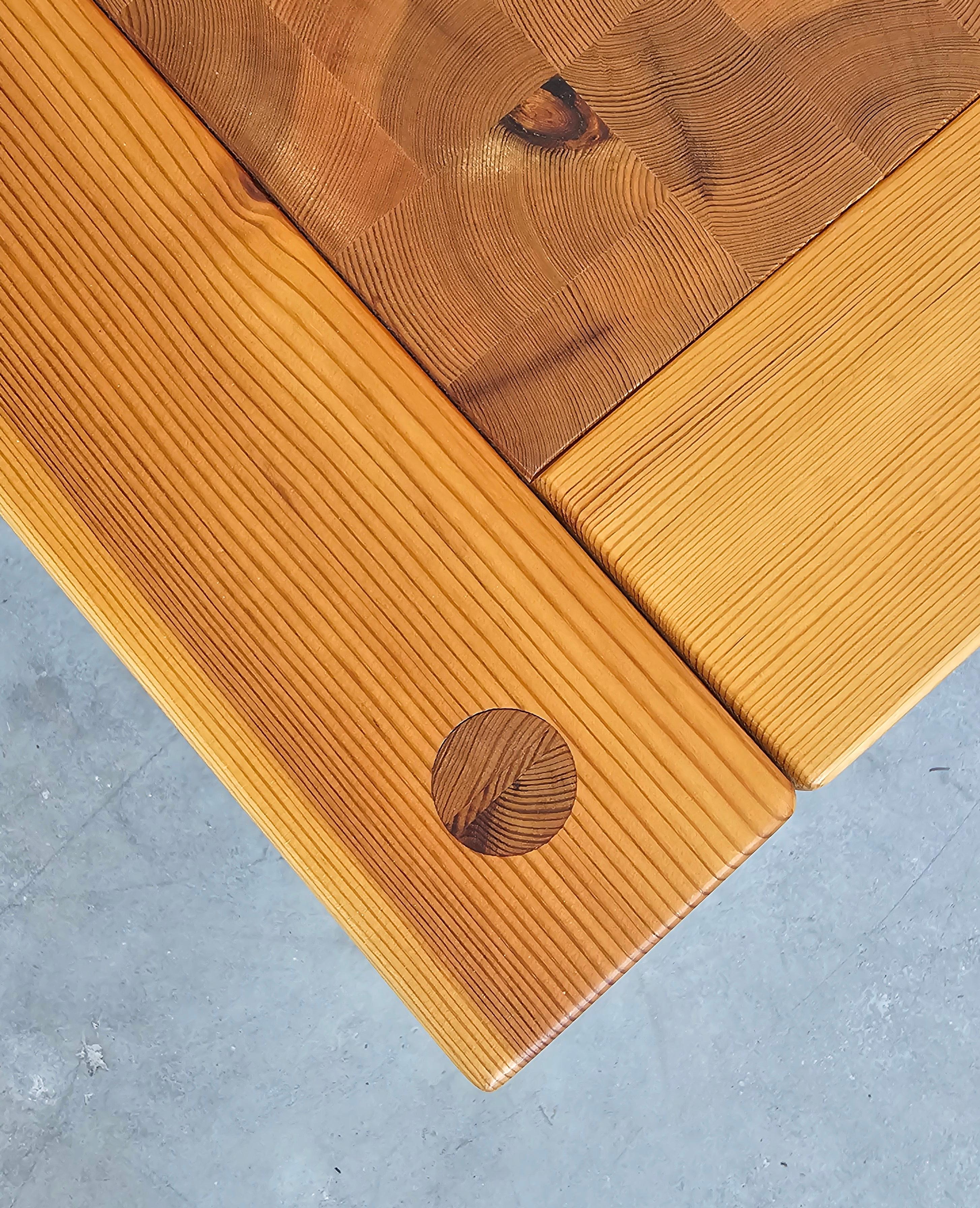 Mid-Century Modern Mid Century Side Pine Table designed by Jaob Kielland Brandt, Sweden 1970s For Sale