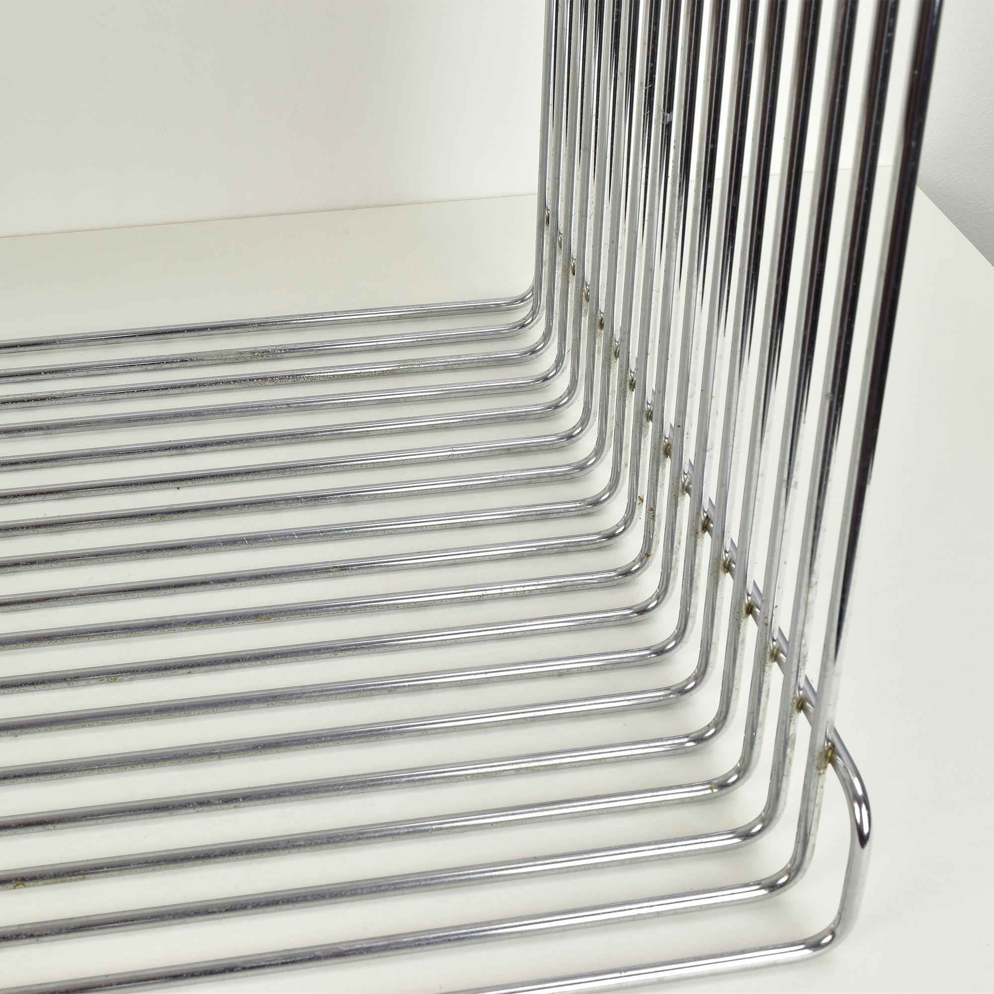Late 20th Century Mid-Century Side Table by Verner Panton Pantonova Wire Cube for Fritz Hansen For Sale