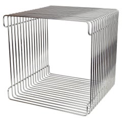 Mid-Century Side Table by Verner Panton Pantonova Wire Cube for Fritz Hansen