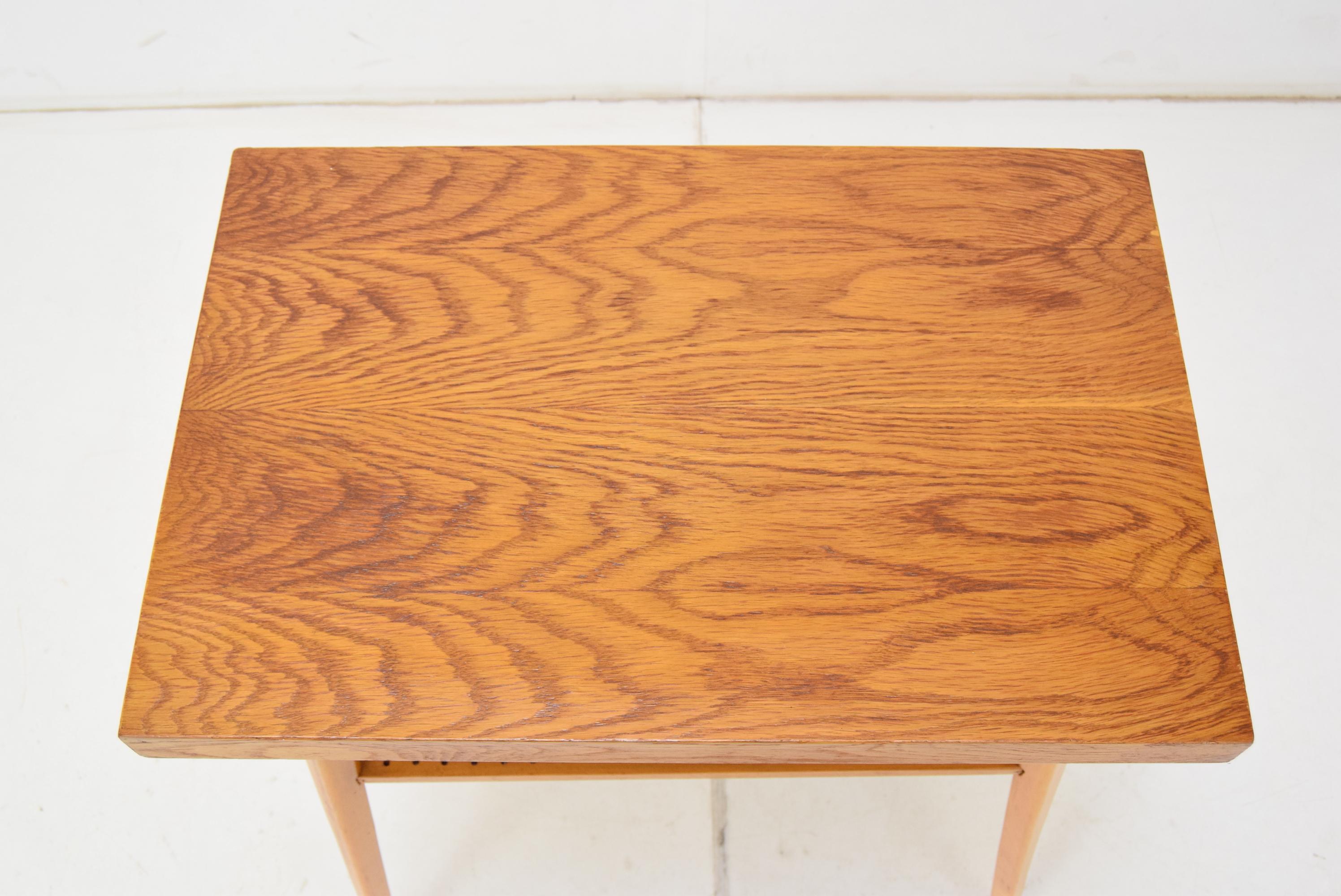 Wood Mid-century Side Table from Drevopodnik Holesov, 1960's.  For Sale