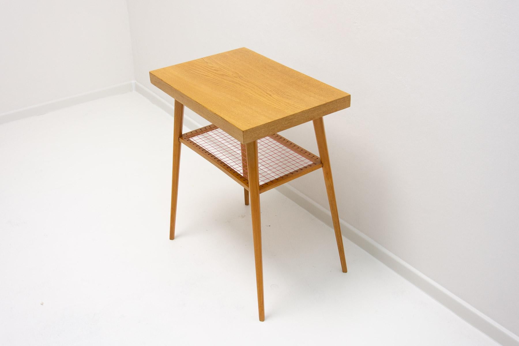 Midcentury Side Table from Dřevopodnik Holešov, Czechoslovakia, 1960s For Sale 13