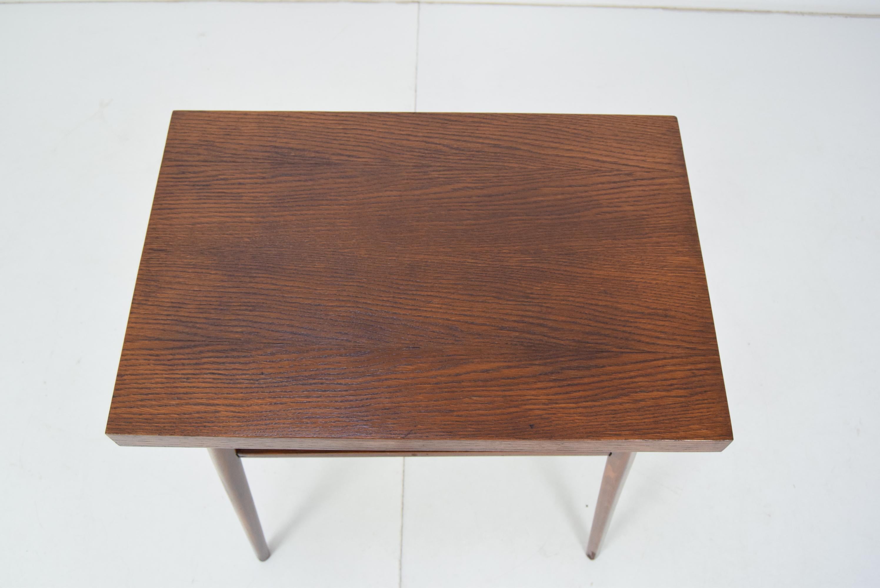 Czech Mid-Century Side Table from Drevopodnik Holesov, 1960's For Sale
