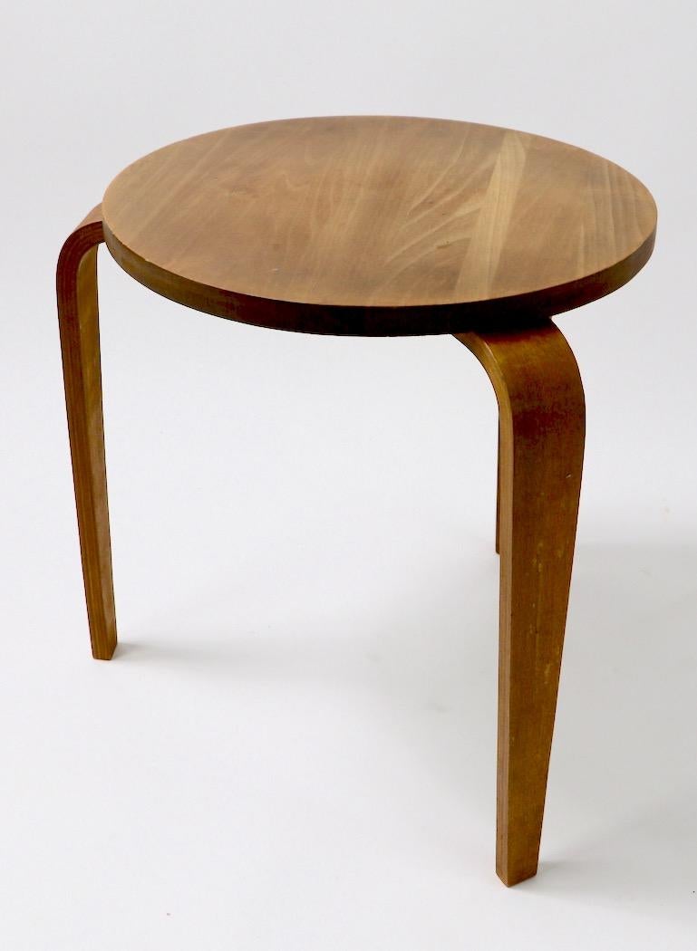 20th Century Mid Century  Side Table in Bentwood Attributed to Thonet