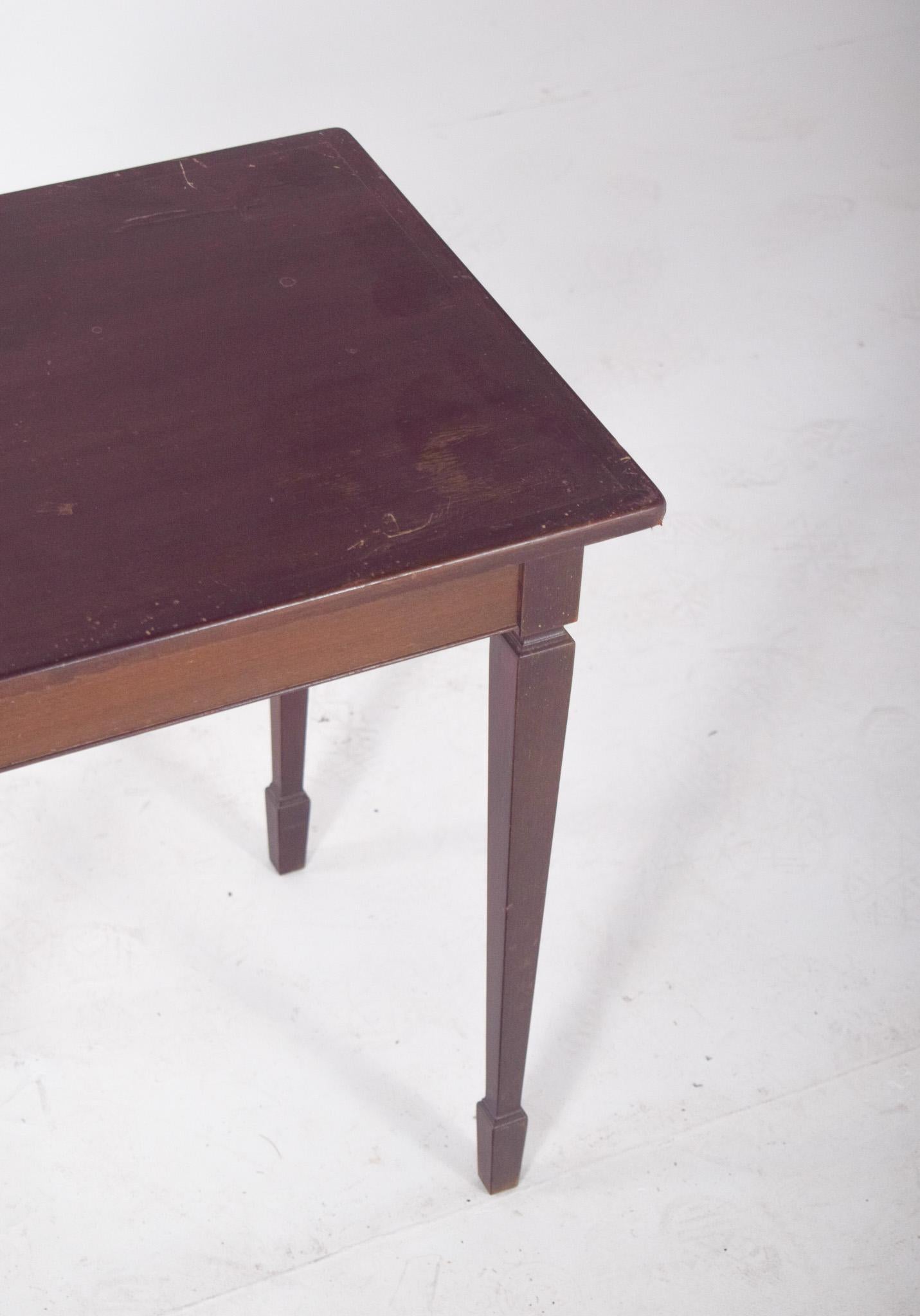 Portuguese Mid-Century Side Table in Mahogany For Sale