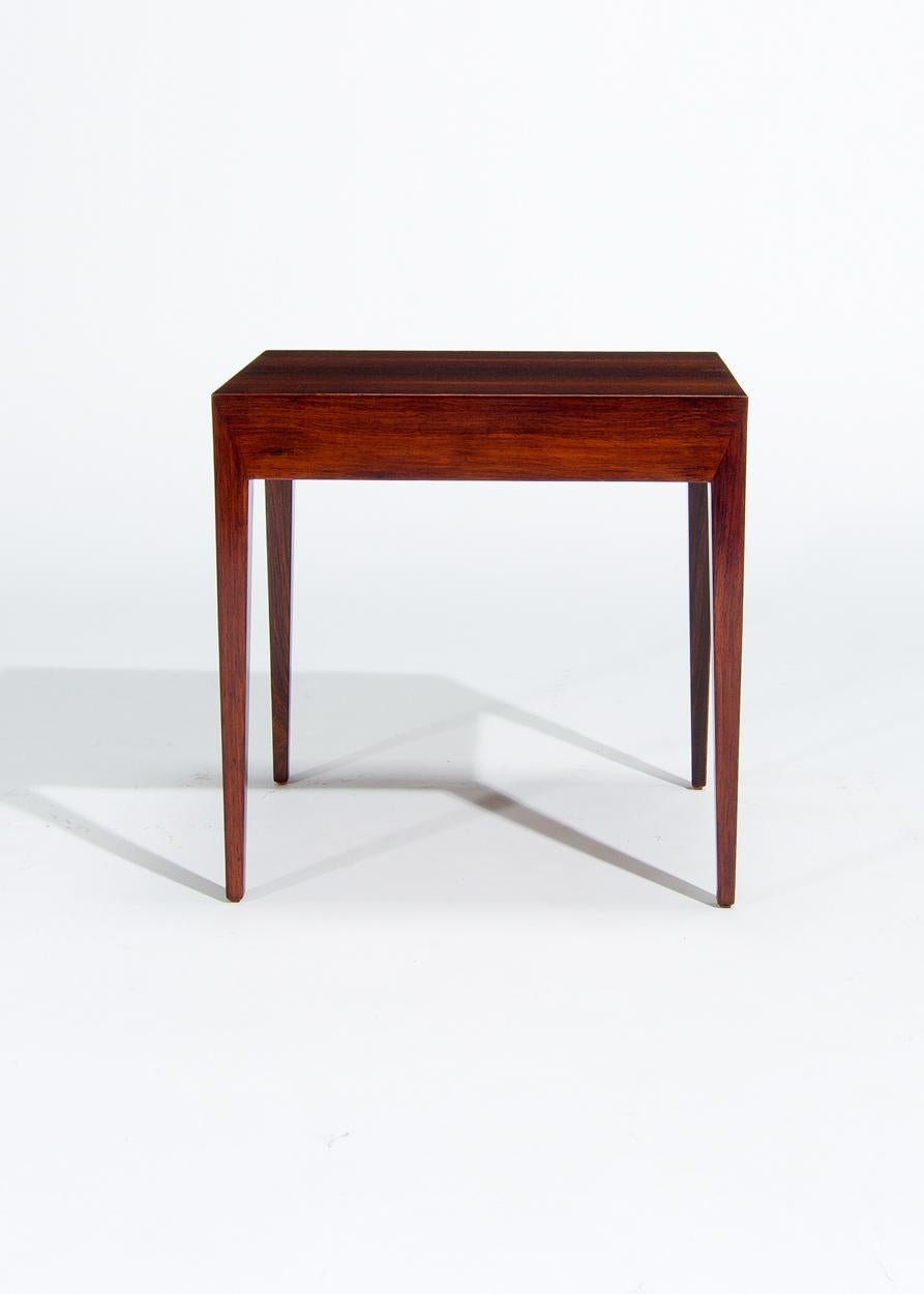Mid Century Side Table In Rosewood By Severin Hansen, Danish 1960’s In Good Condition For Sale In London, GB