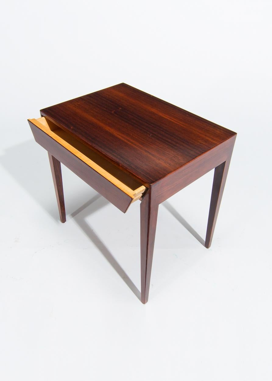 Mid Century Side Table In Rosewood By Severin Hansen, Danish 1960’s For Sale 1