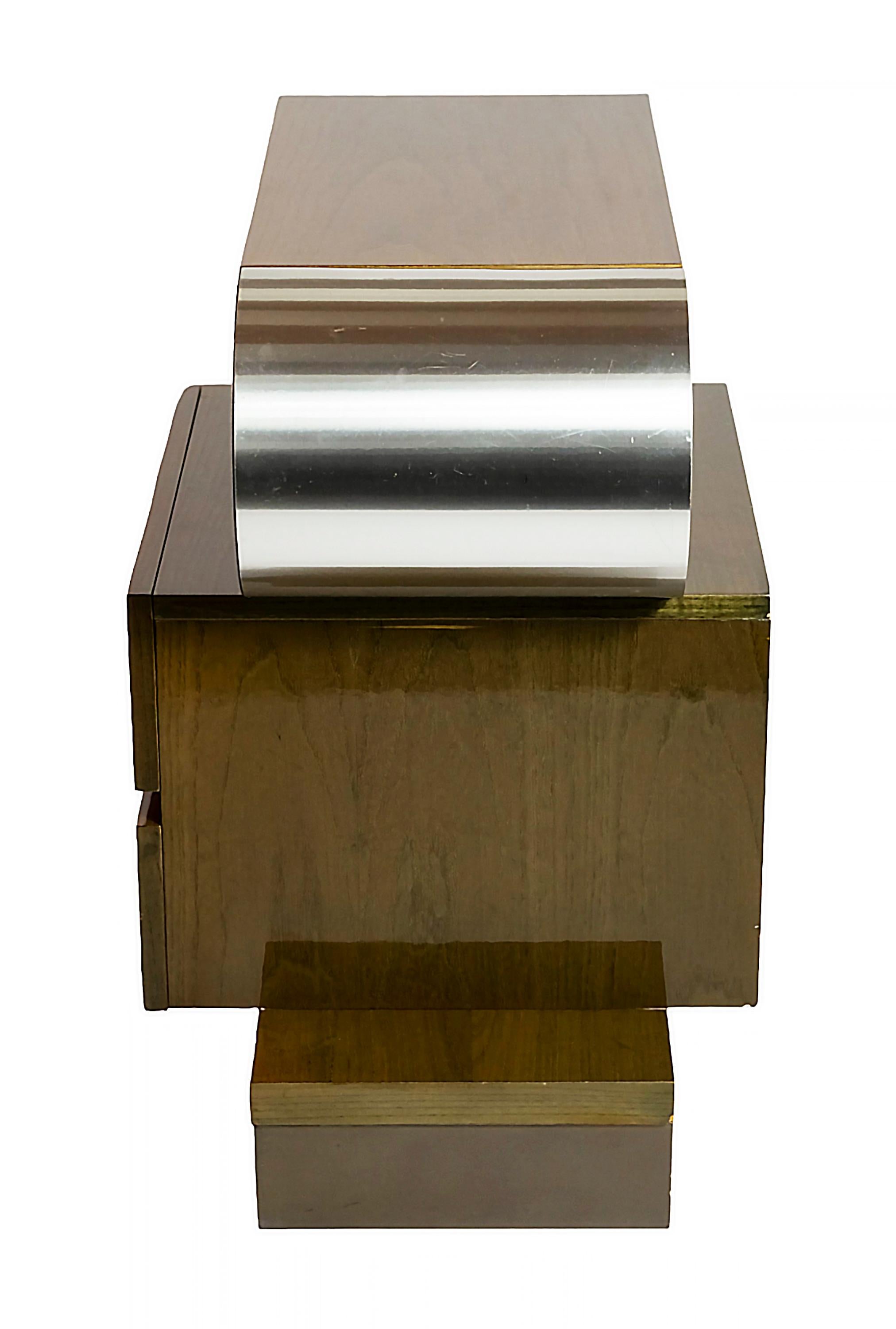 Mid-Century Beistelltisch/Night Stand von Pierre Cardin, 1970er Jahre im Zustand „Gut“ im Angebot in Vilnius, LT