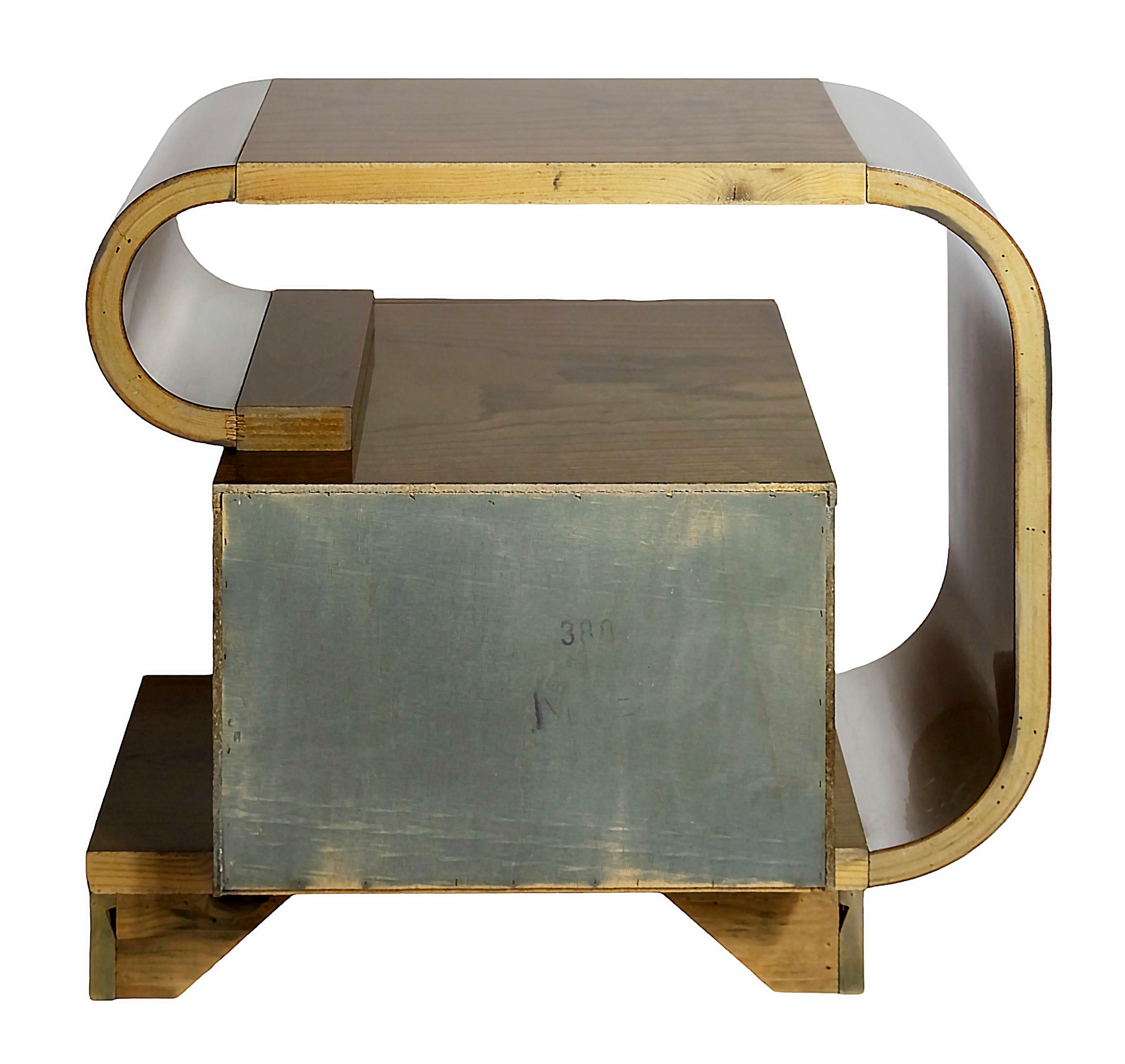 Mid-Century Beistelltisch/Night Stand von Pierre Cardin, 1970er Jahre (20. Jahrhundert) im Angebot