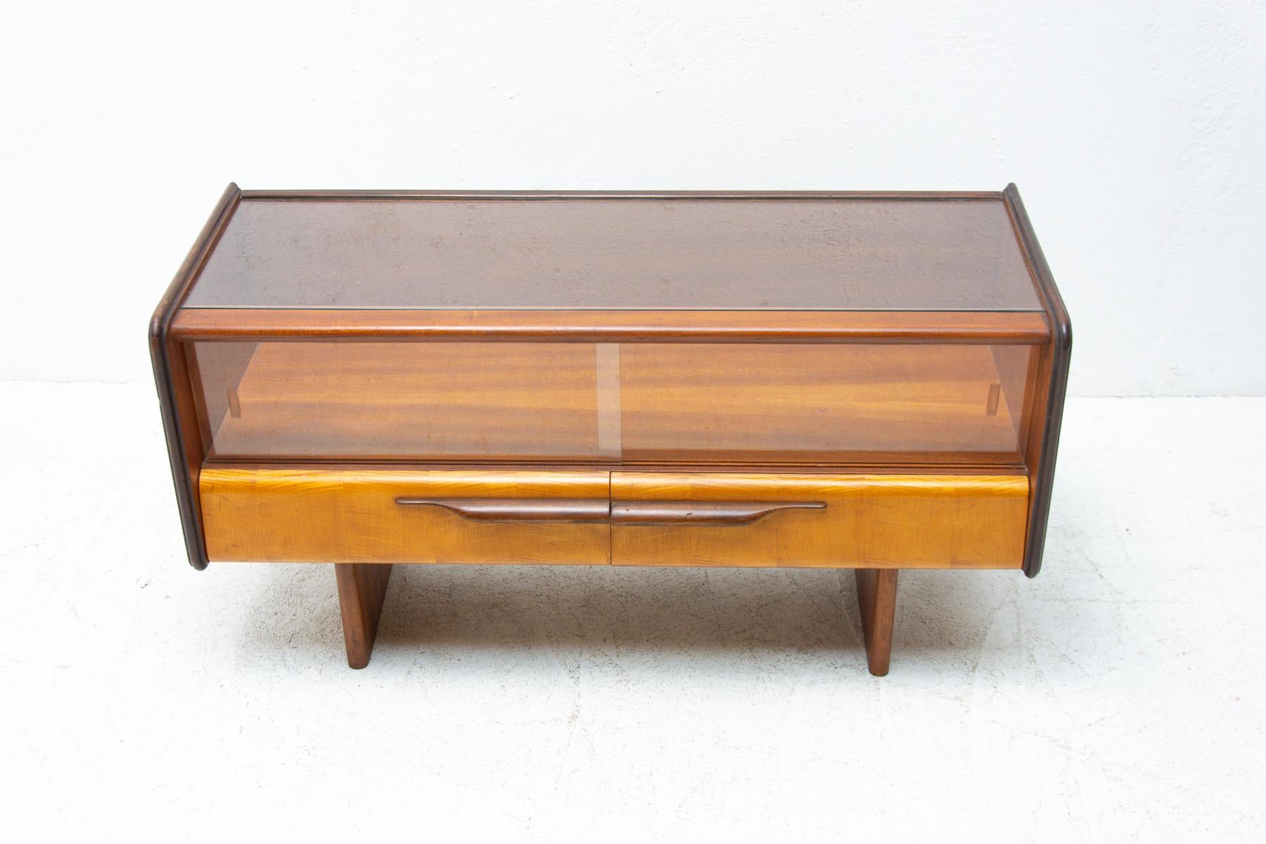 Mid-Century Modern Mid Century Side Table or Glazed Cabinet, Czechoslovakia, 1960´s