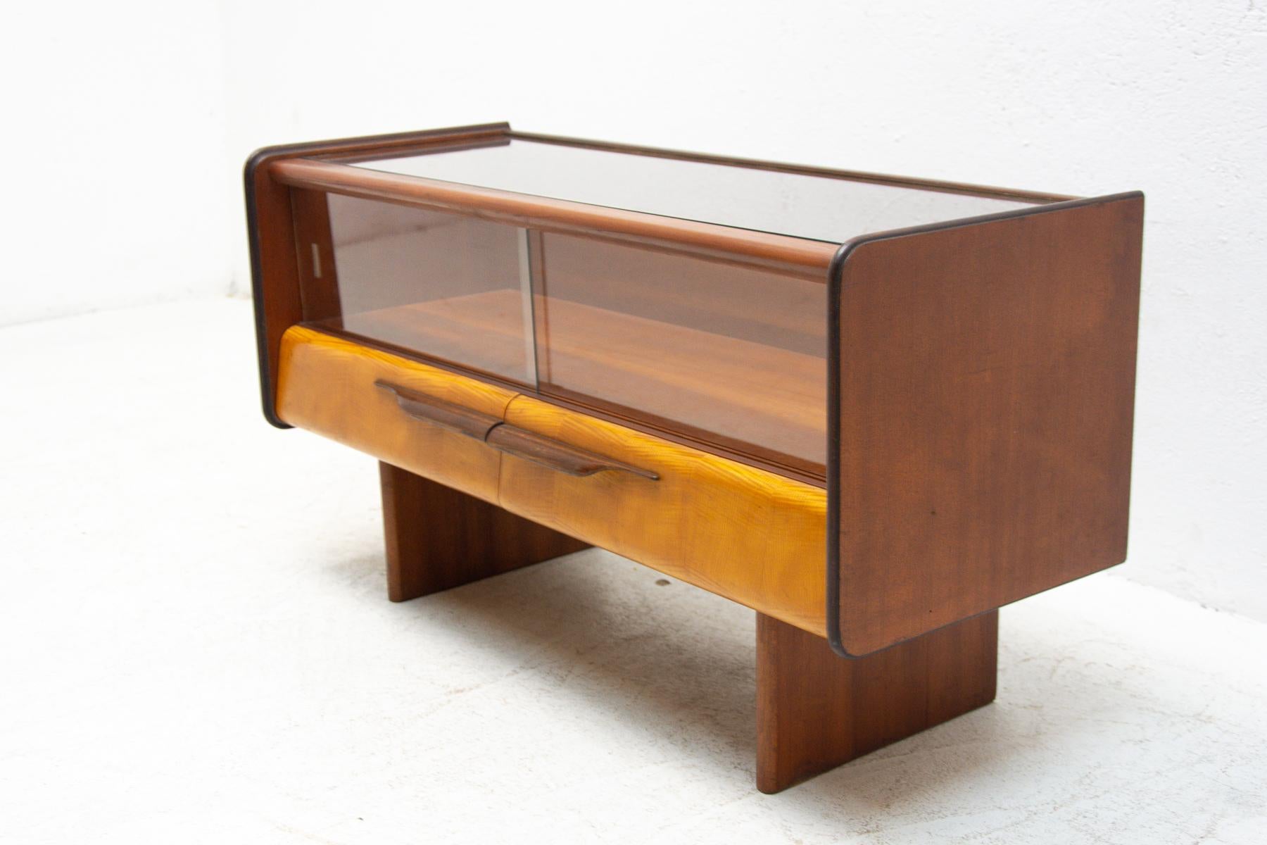 Mid Century Side Table or Glazed Cabinet, Czechoslovakia, 1960´s 1