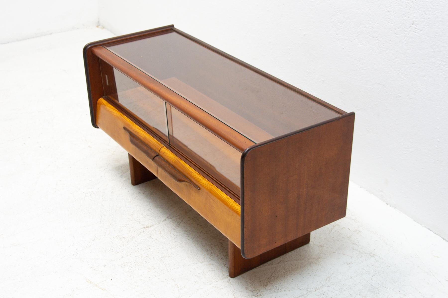 Mid Century Side Table or Glazed Cabinet, Czechoslovakia, 1960´s 2