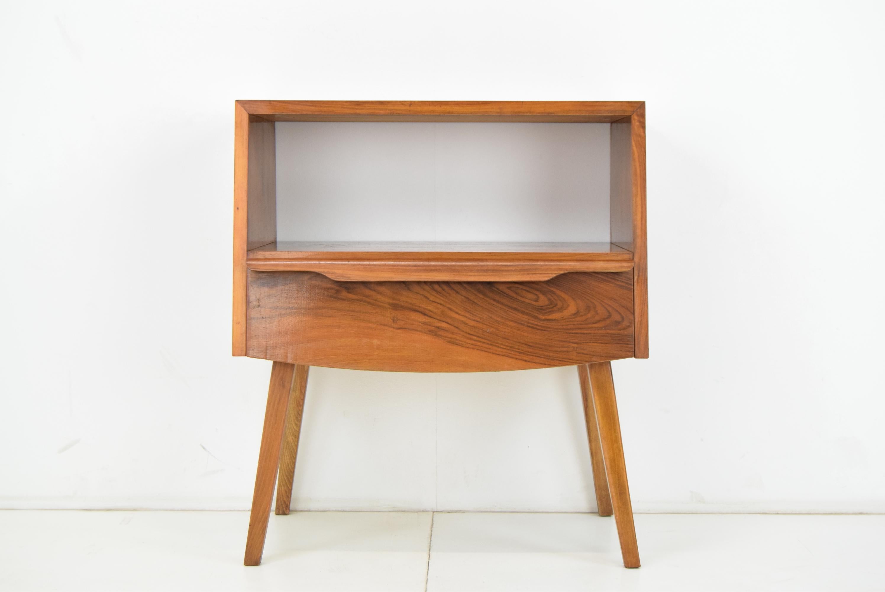 Czech Mid-Century Side Table or Nightstand, 1950's For Sale