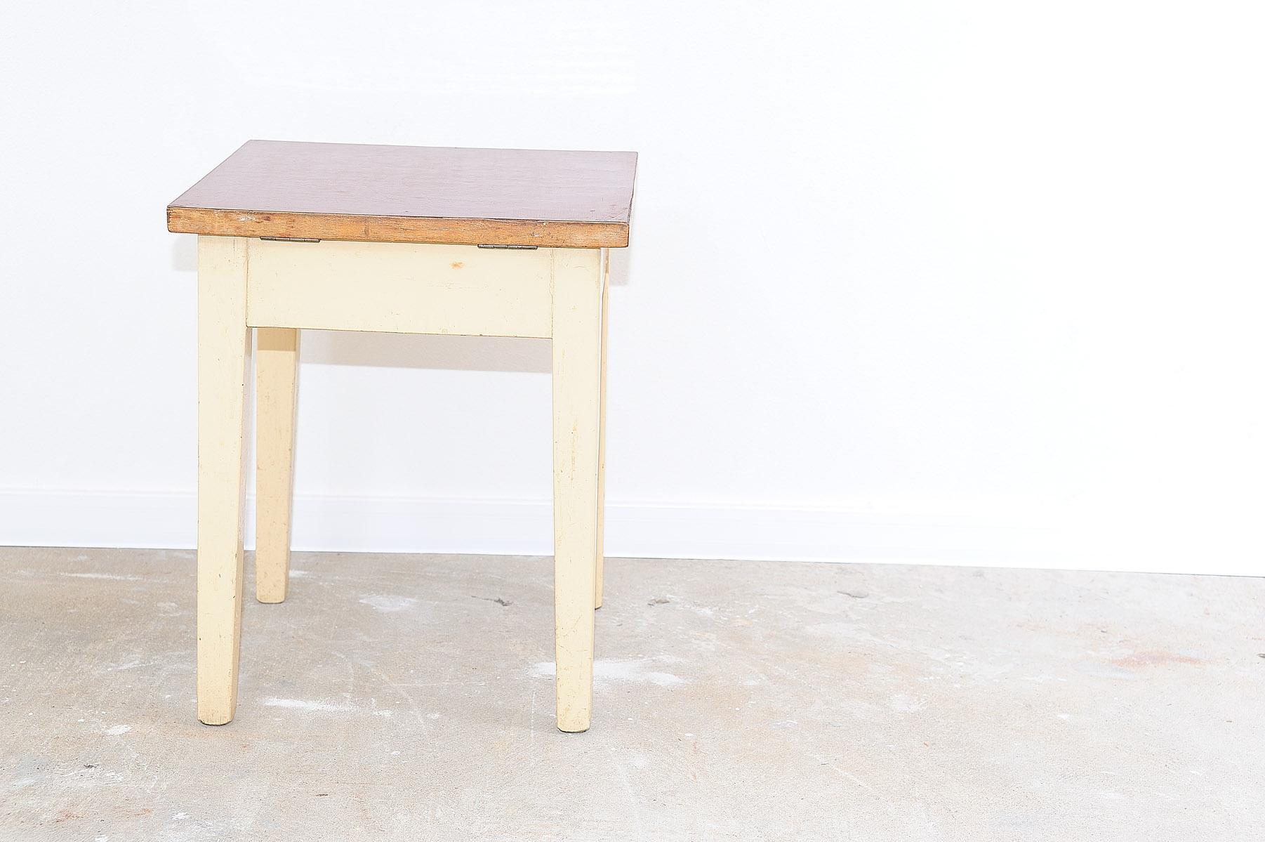 Mid-Century Modern Mid century side table or stool, Czechoslovakia, 1950´s
