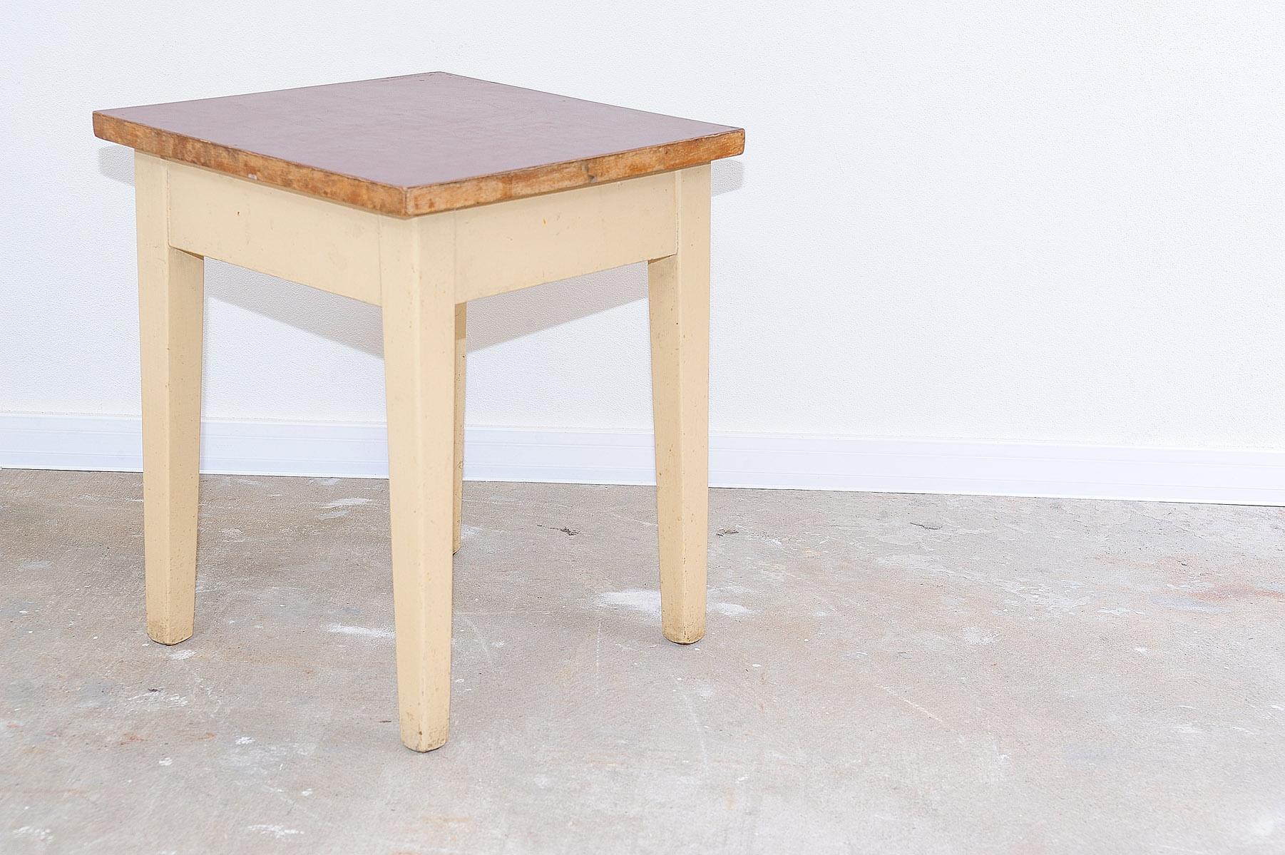 Formica Mid century side table or stool, Czechoslovakia, 1950´s