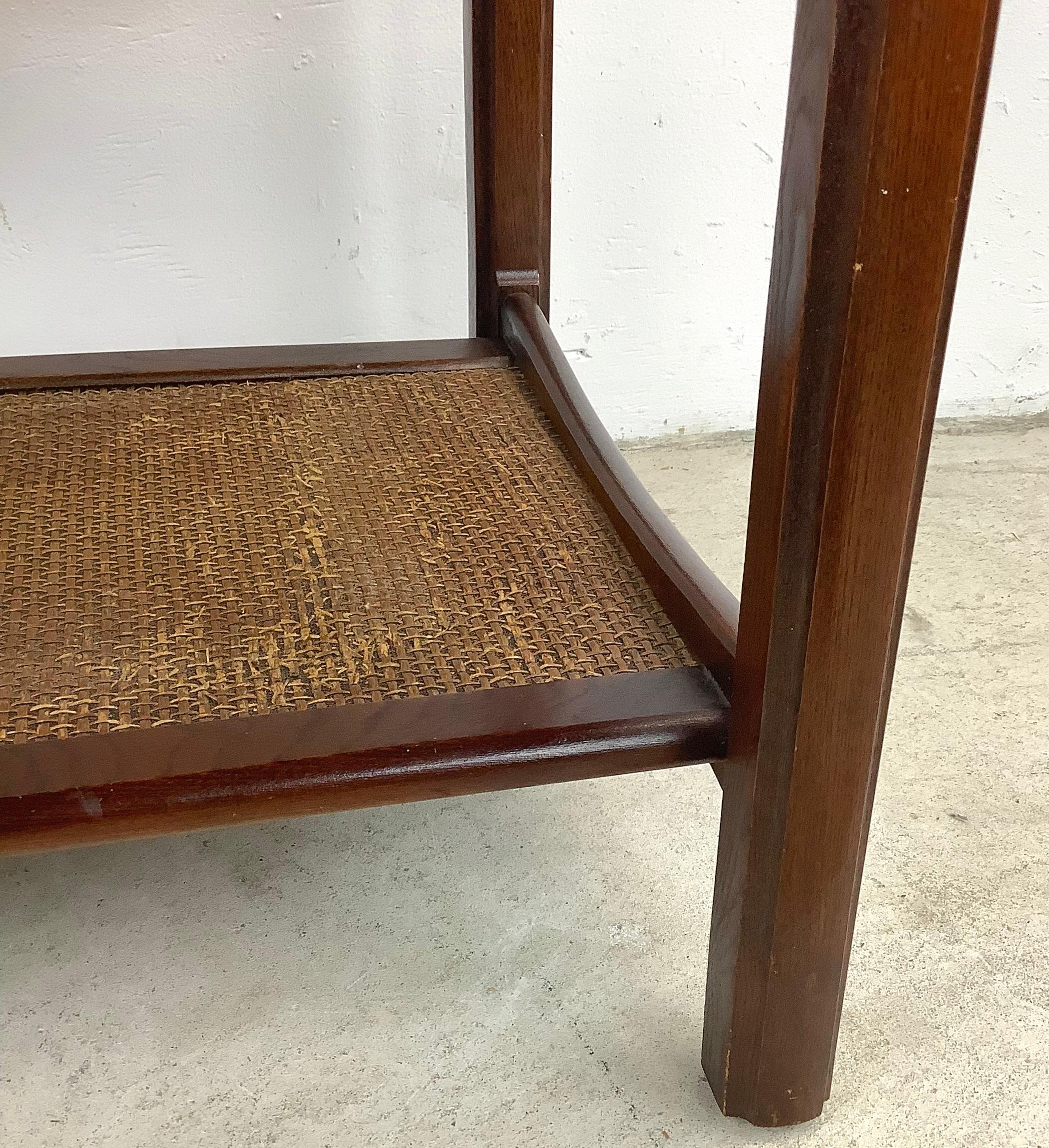 Mid-Century Side Table With Shelf  For Sale 3