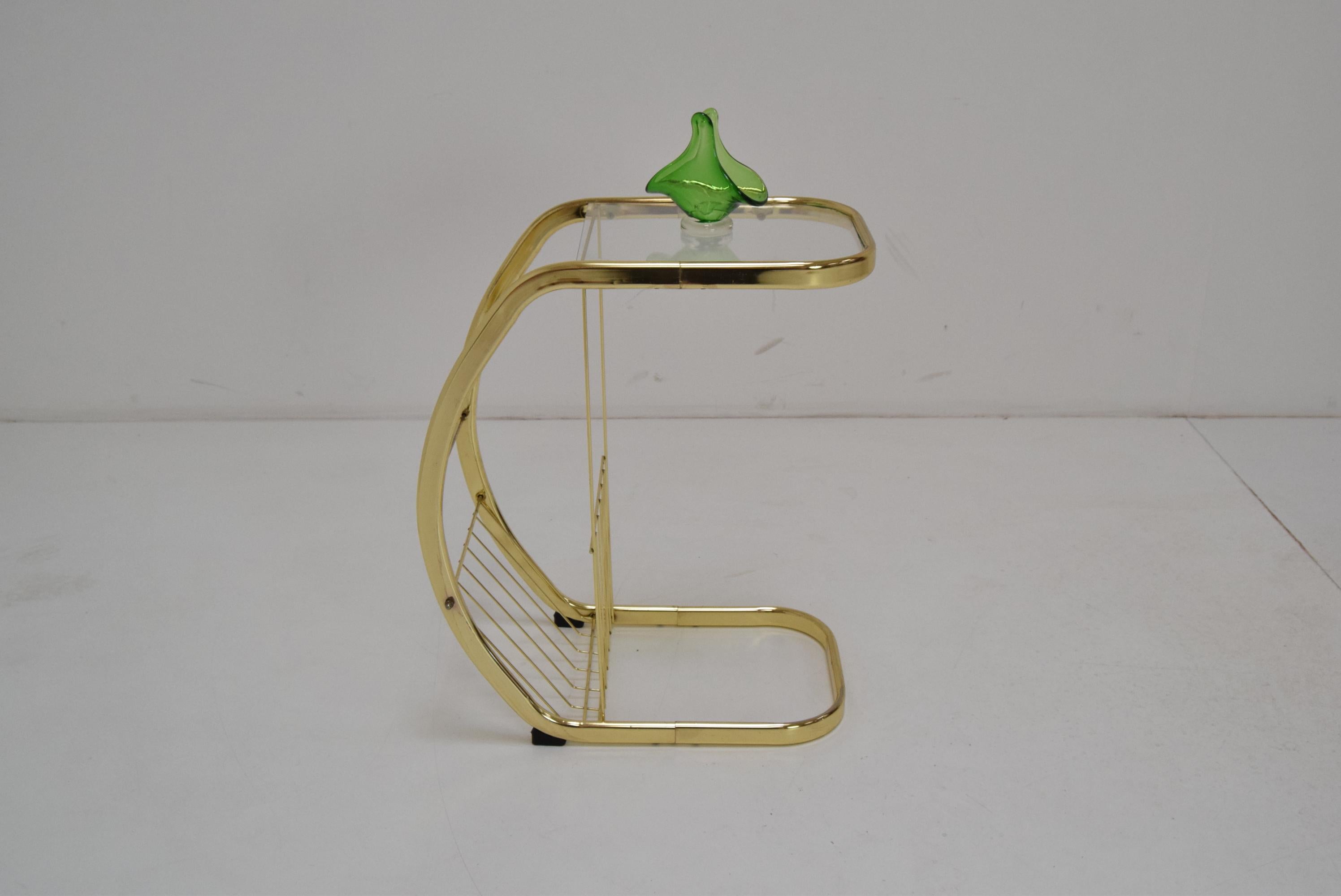 Brass Mid-Century Side Table, 1990's For Sale