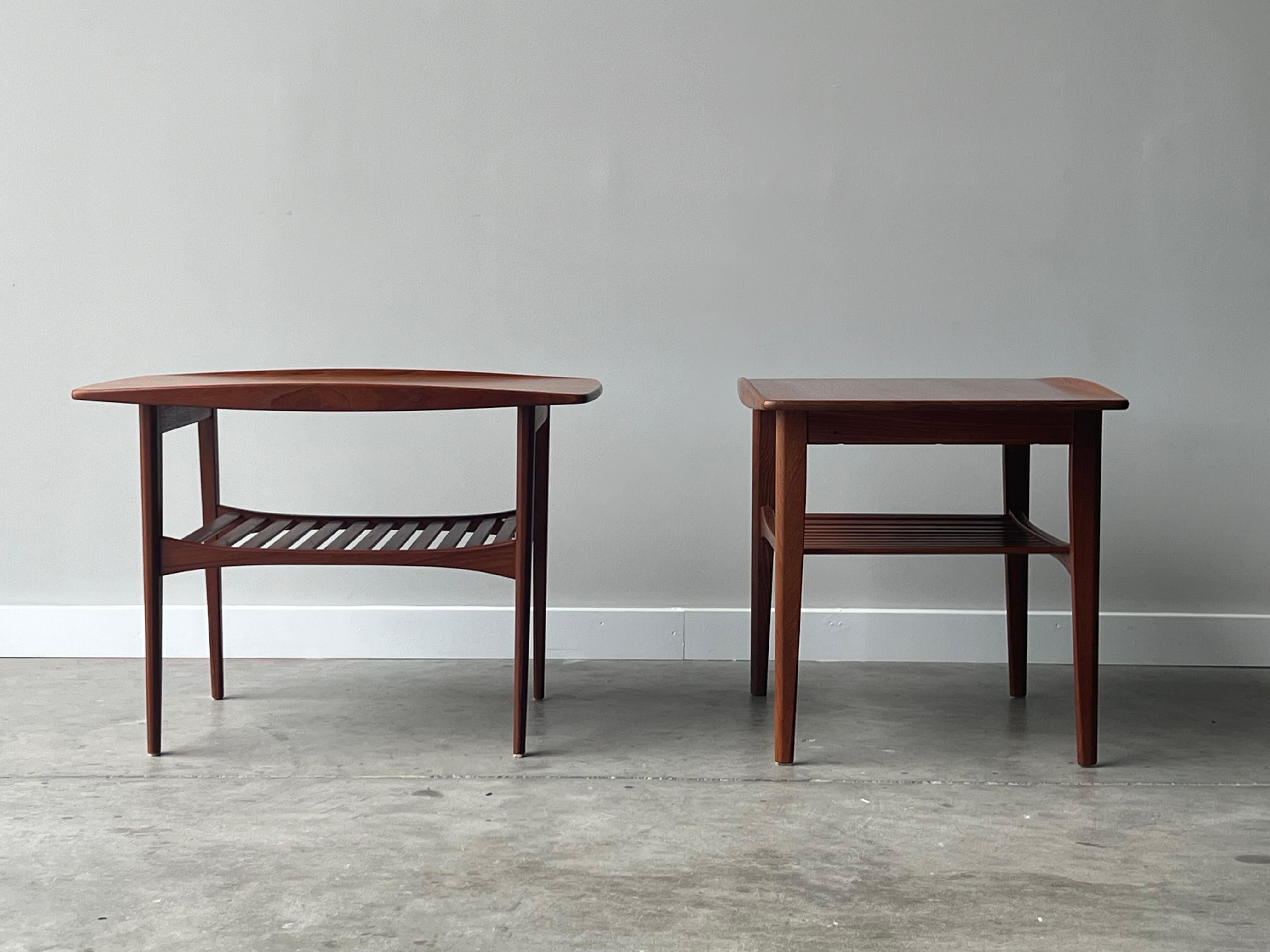Mid-20th Century Mid-Century Side Tables by Grete Jalk for France & Son - a Pair