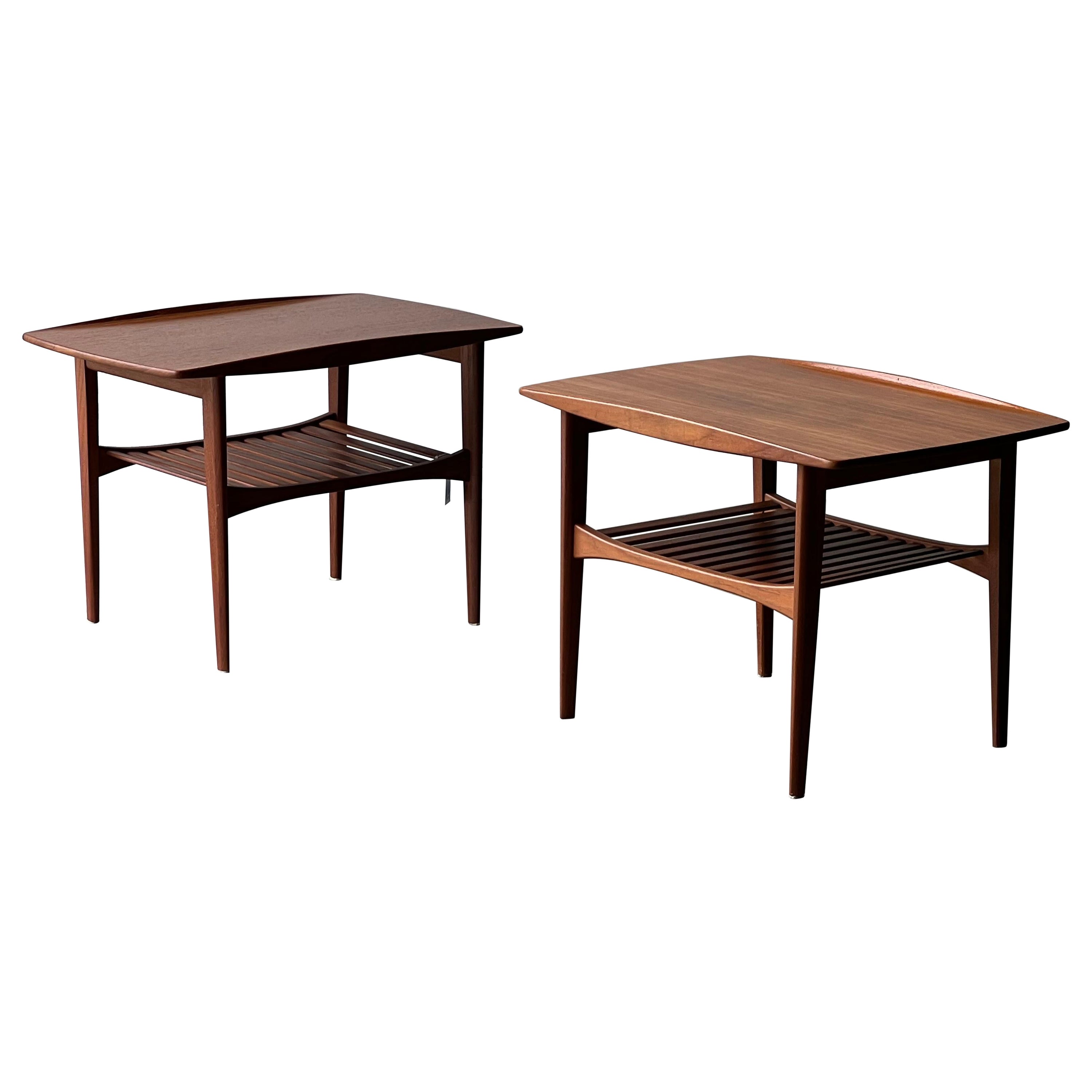 Mid-Century Side Tables by Grete Jalk for France 
Son - a Pair