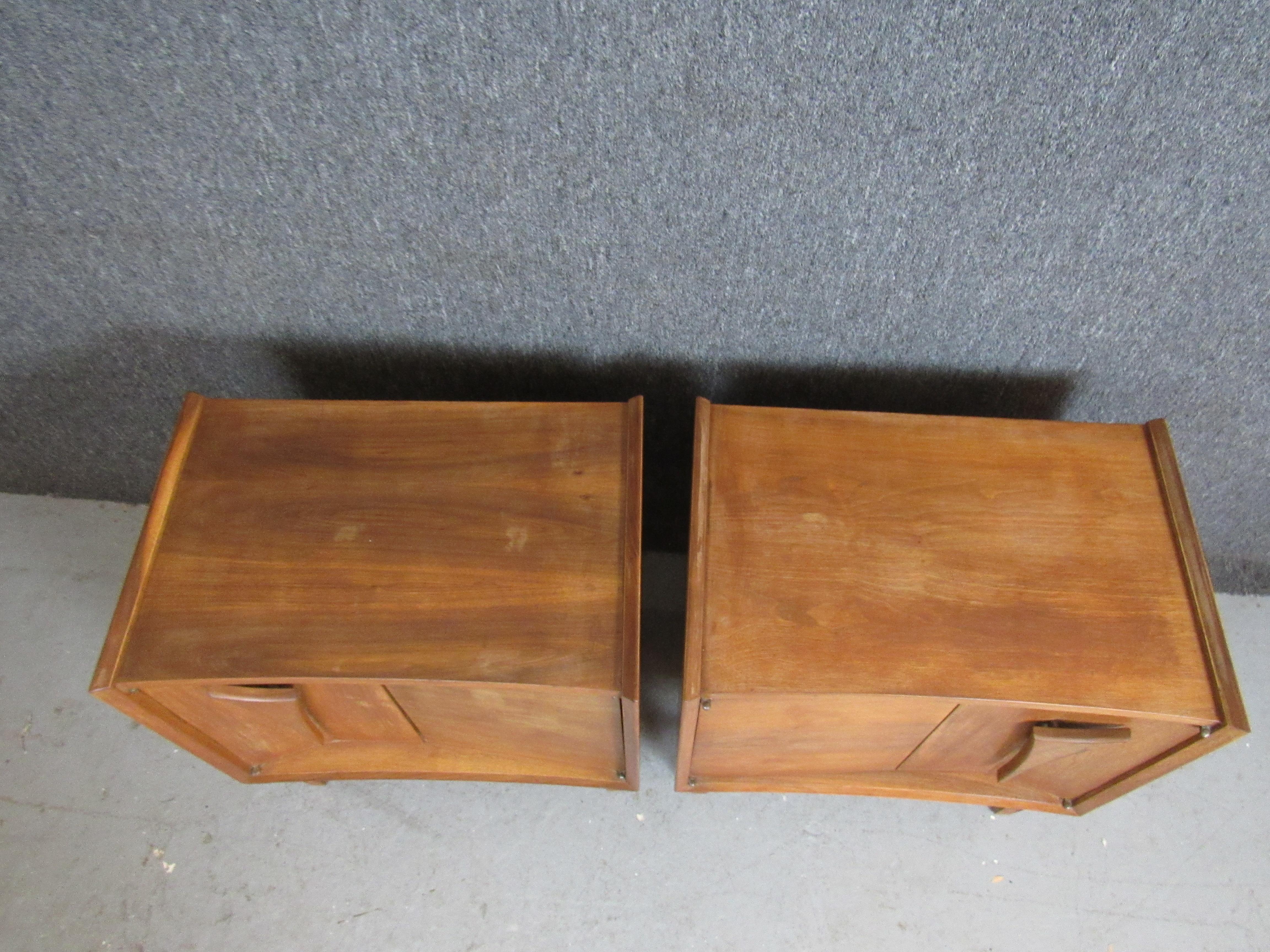 Mid-Century Modern Mid-Century Side Tables By Karlit of Sweden For Sale