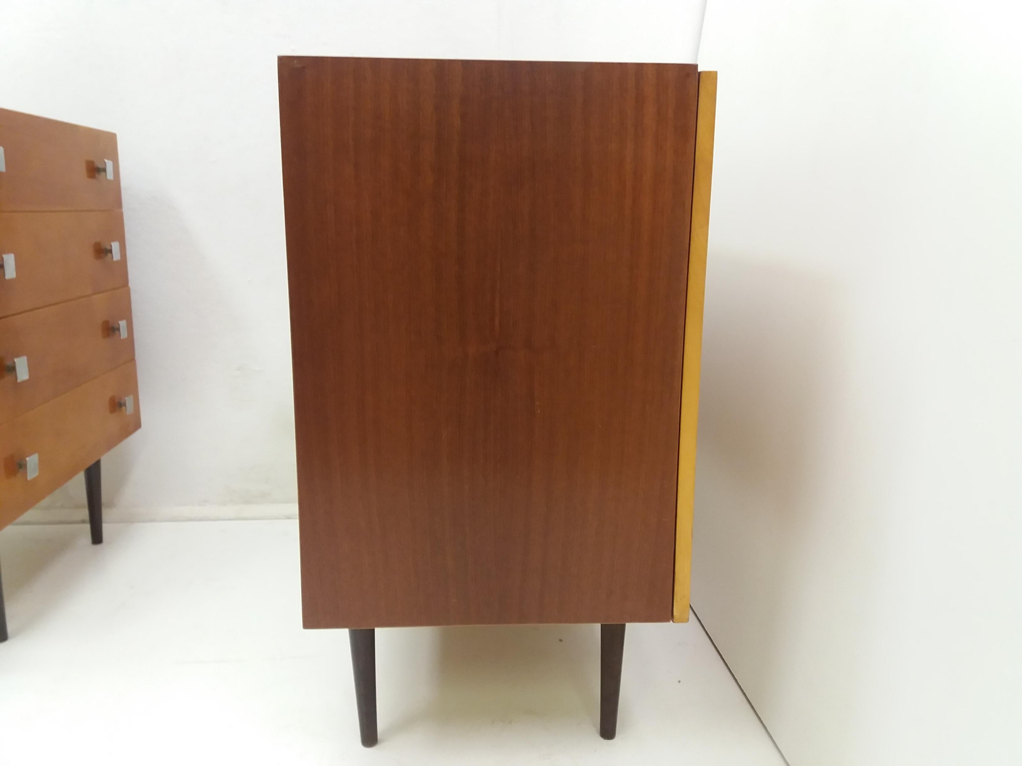 Mid-Century Sideboard and Chest of Drawer Designed by František Mezulánik, 1960' For Sale 5