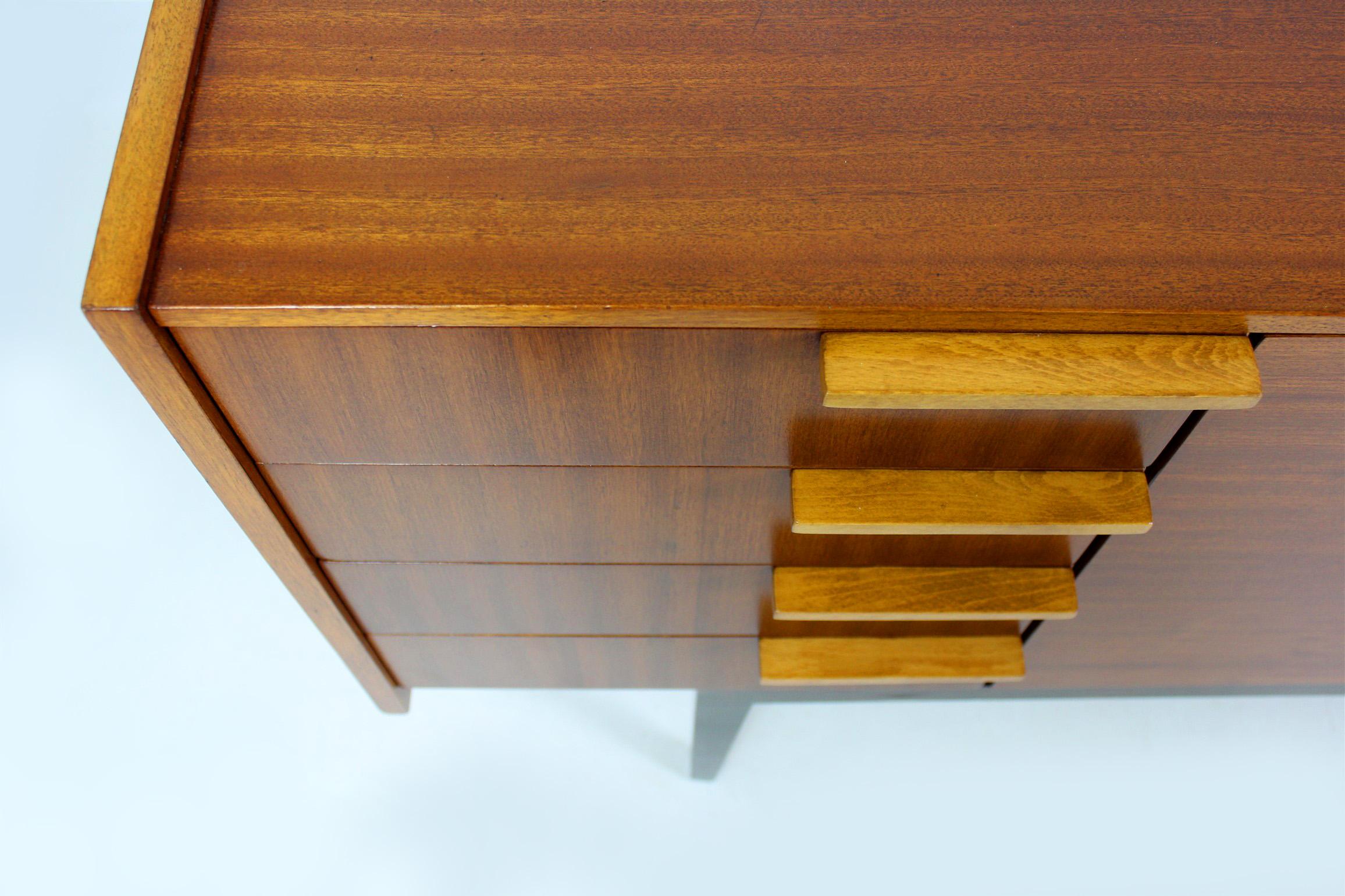 Midcentury Sideboard by František Mezulaník for UP Bucovice, 1960s In Good Condition In Żory, PL