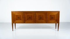 Mid-Century Sideboard by Paolo Buffa , Wood and Marble , Italy , 1950s
