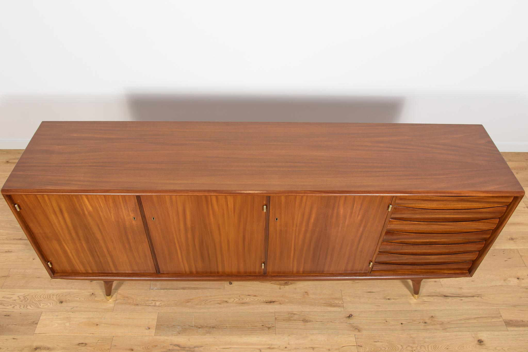 Norwegian Mid Century Sideboard by by Sven Andersen, Sven Andersen Möbelfabrik Stavanger. For Sale
