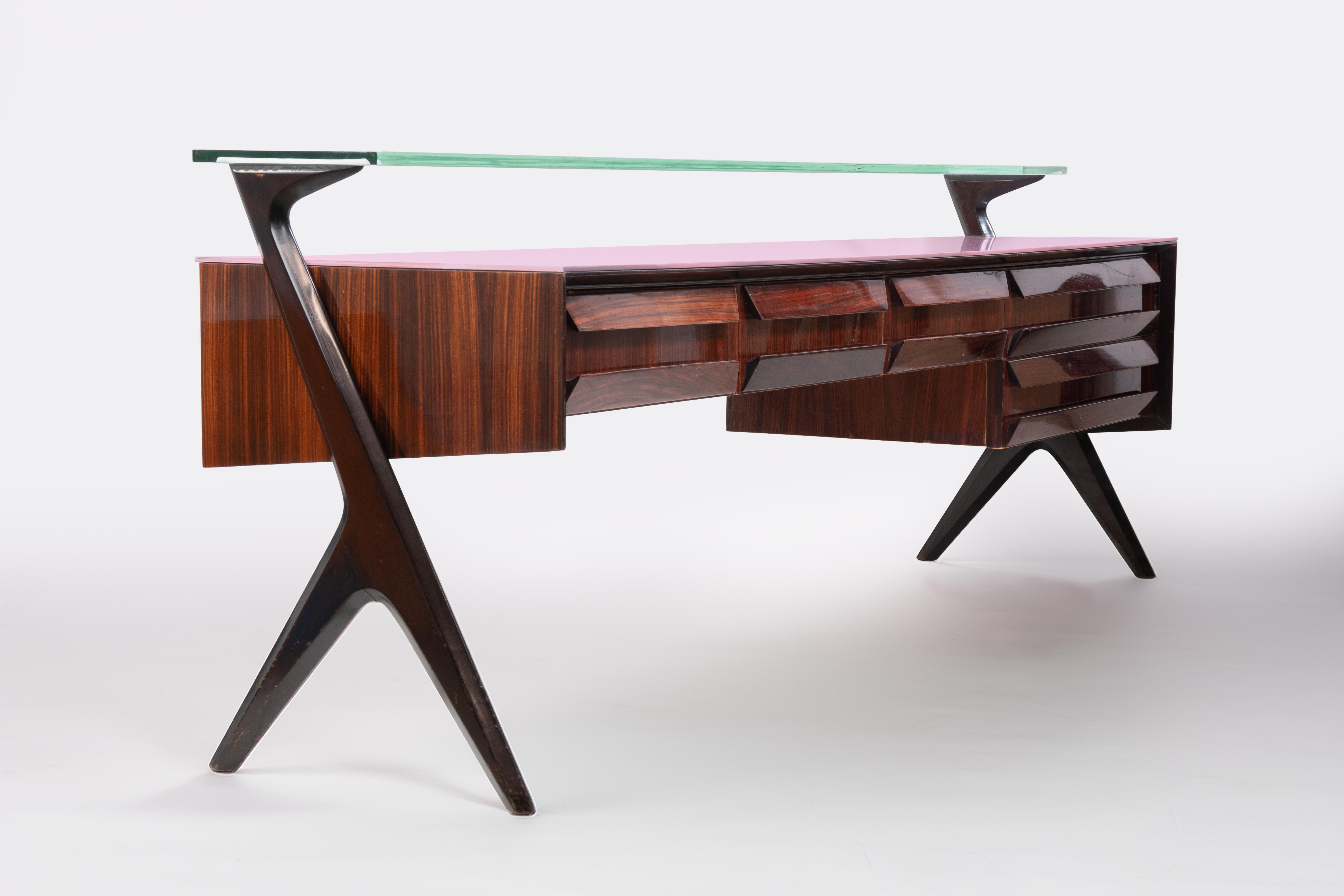 Mid-Century Sideboard by Vittorio and Plinio Dassi en Bueno estado para la venta en Roma, IT