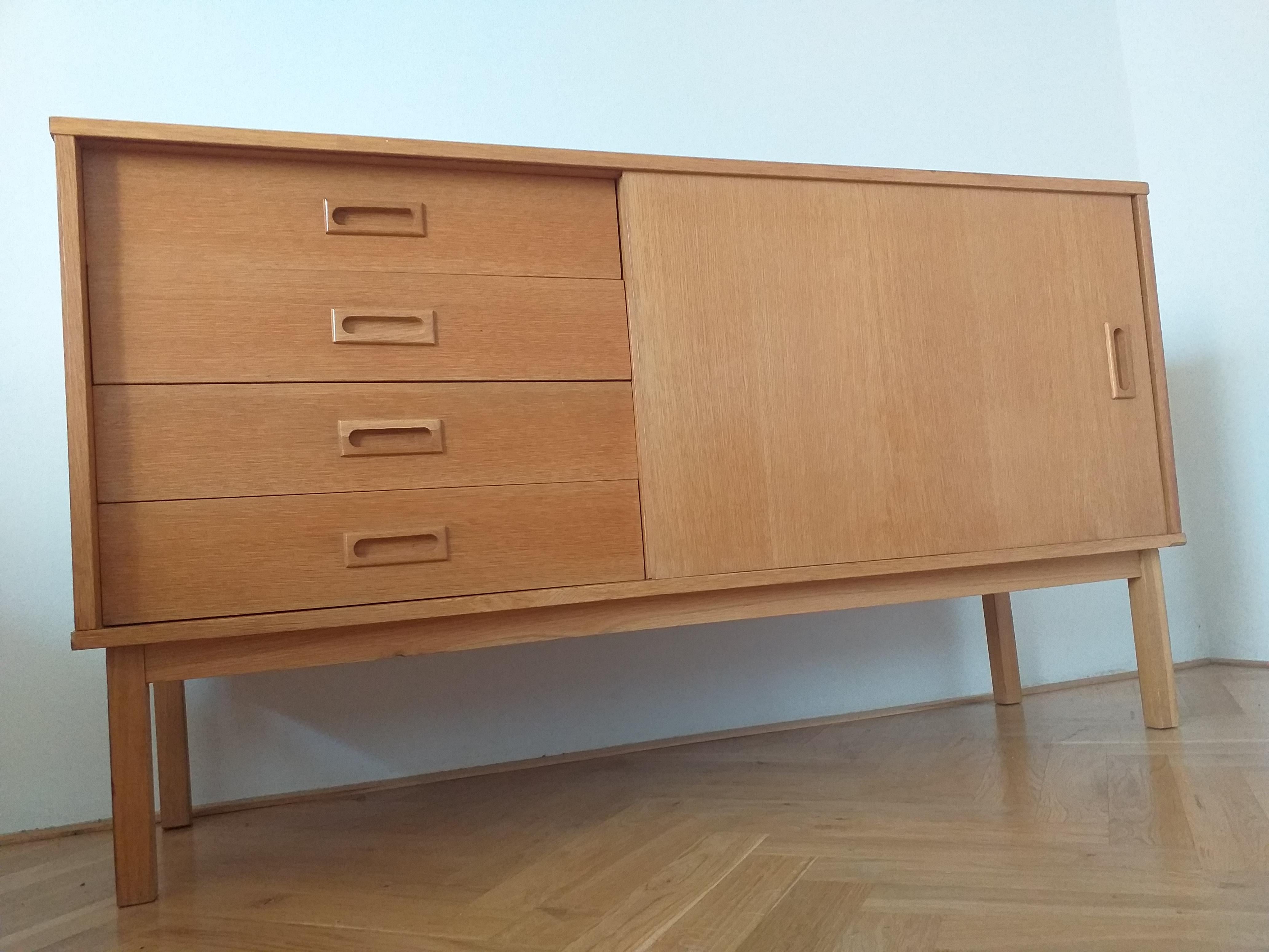 Midcentury Sideboard, Commode, Denmark, 1960s In Good Condition In Praha, CZ