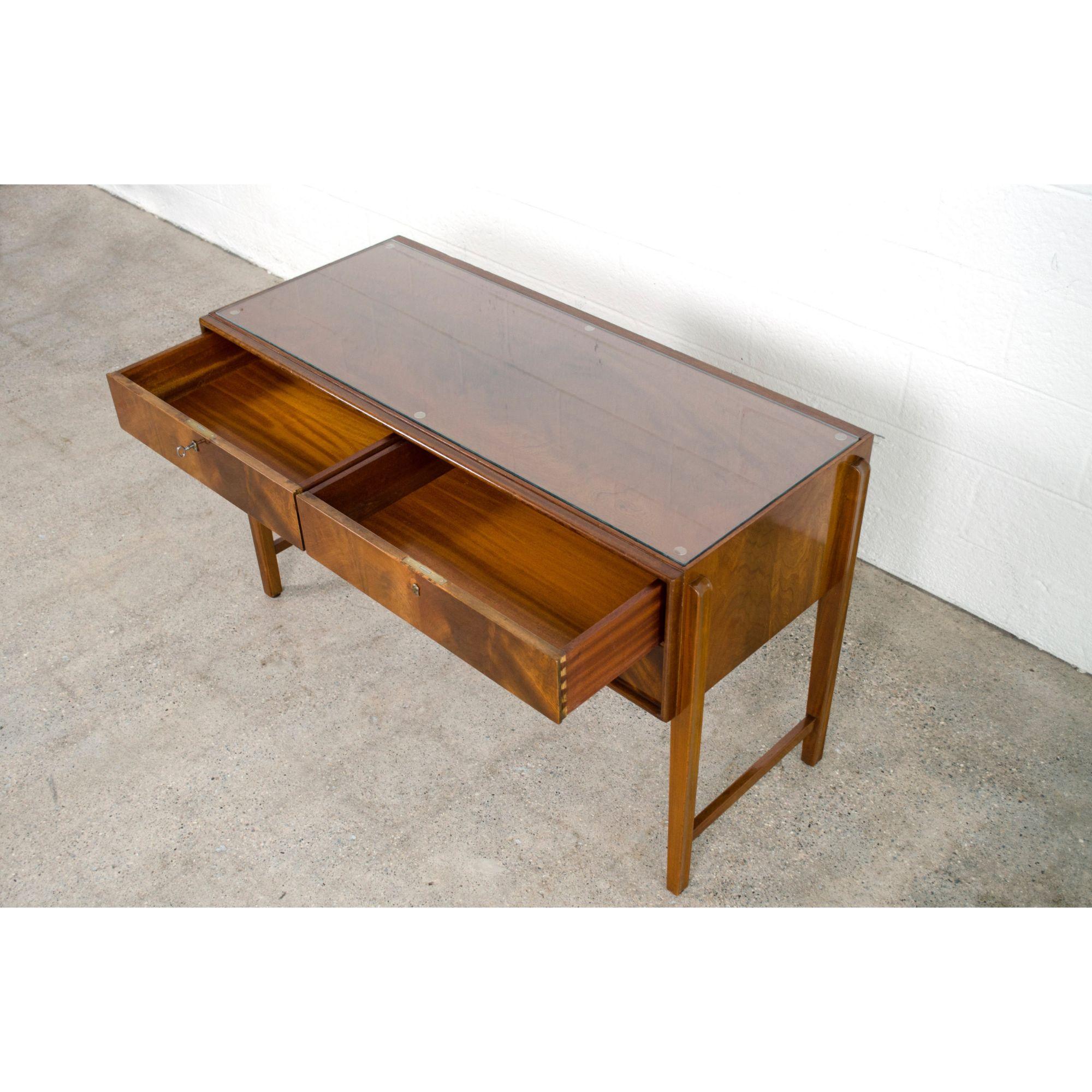 Unknown Midcentury Sideboard Credenza in Burl Wood, 1960s