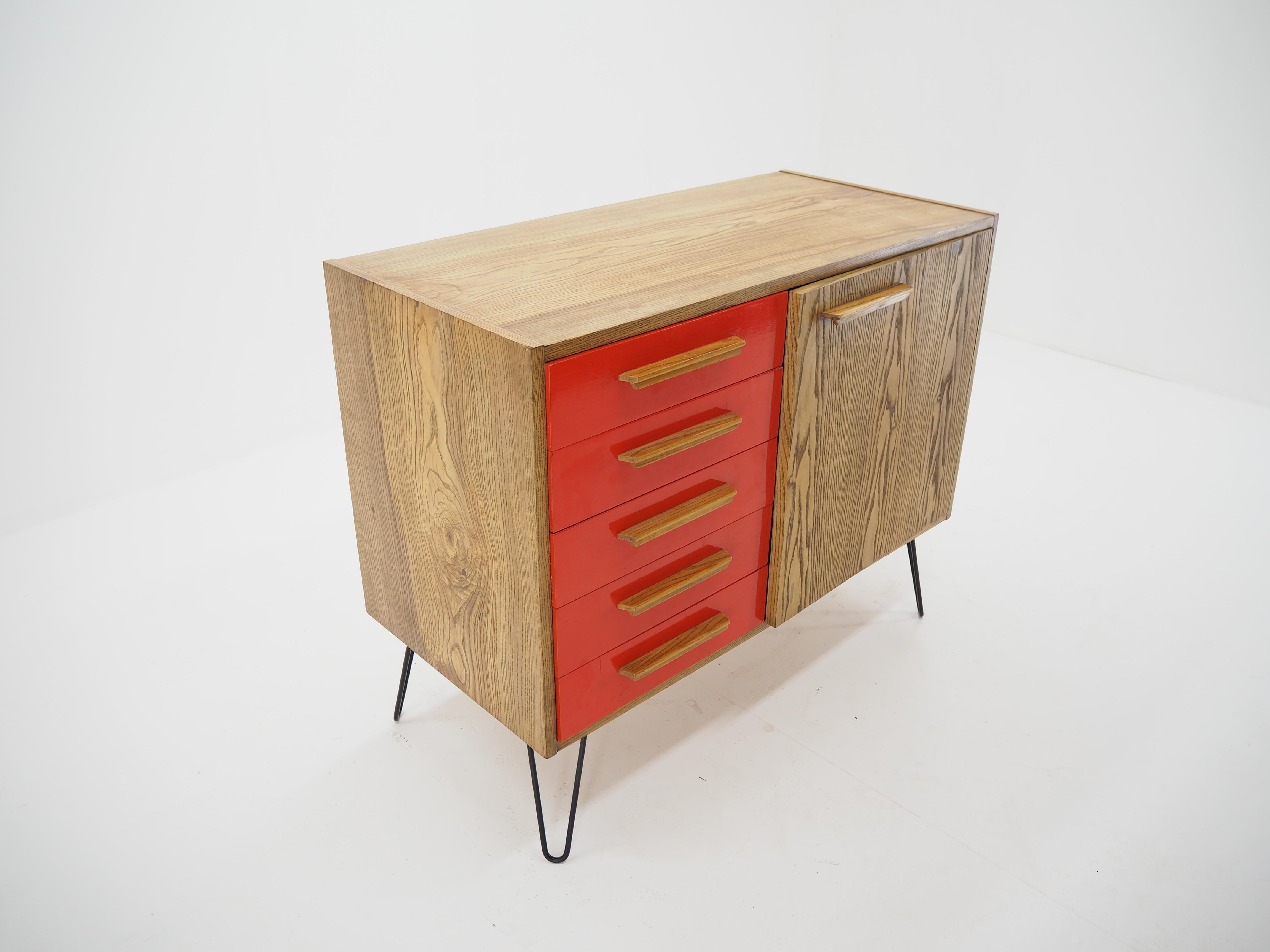 Wood Midcentury Sideboard, Czechoslovakia, 1960s