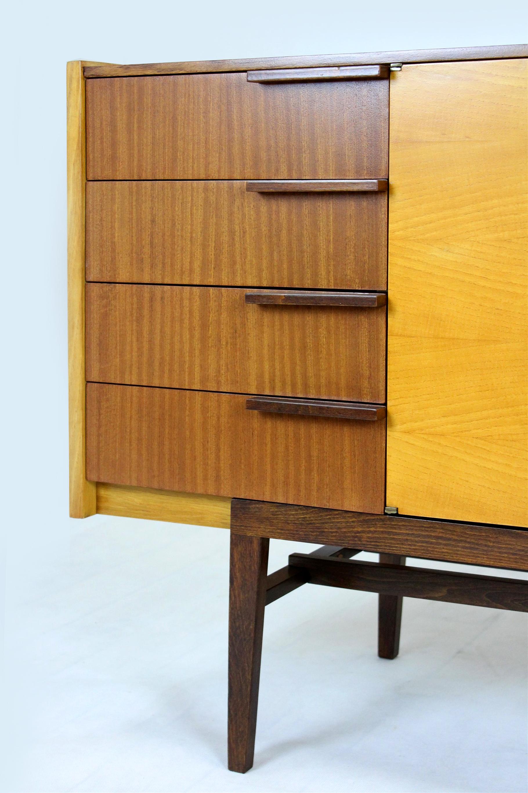 Wood Mid-Century Sideboard from UP Bucovice, 1960s For Sale