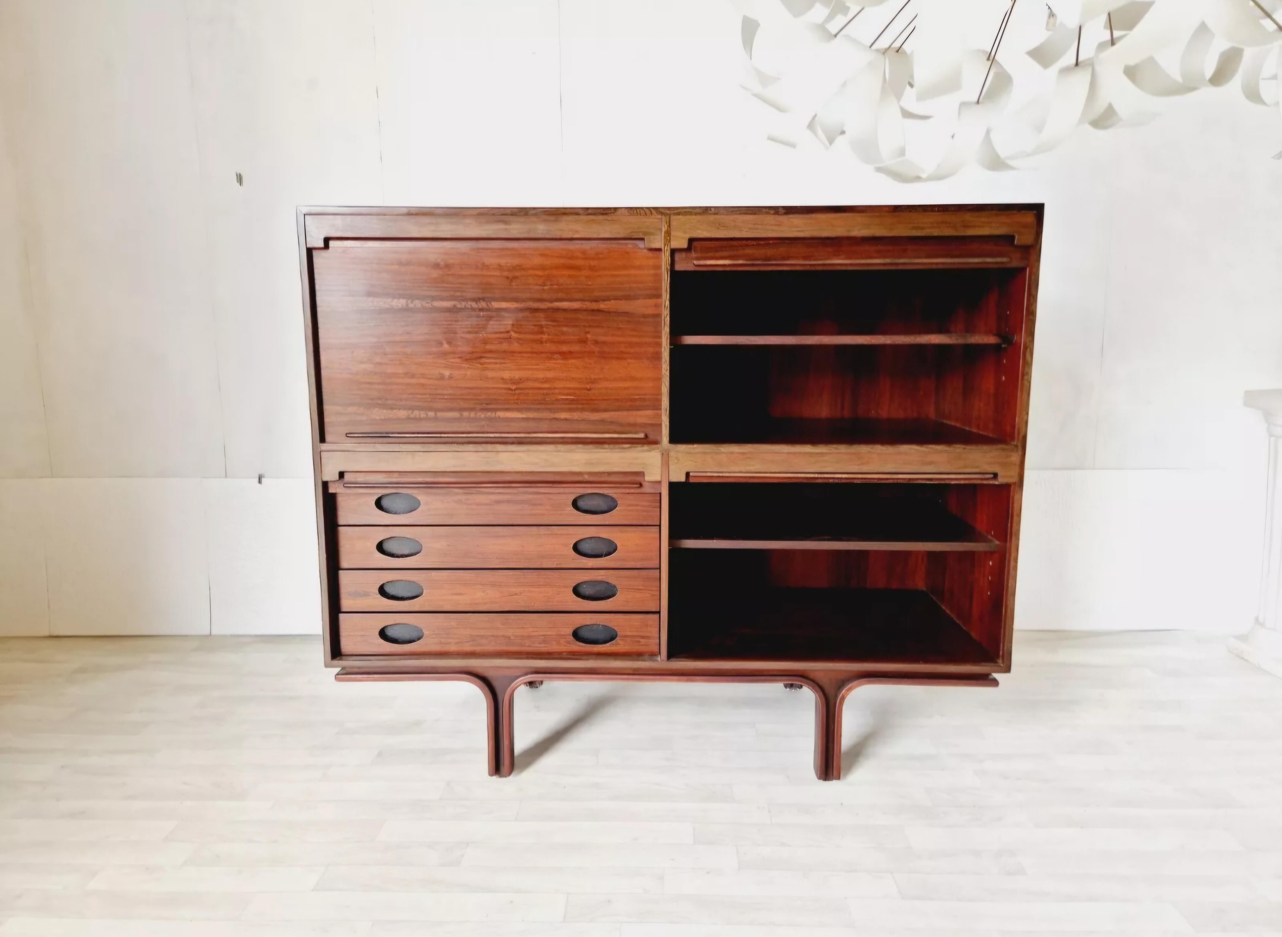 Mid Century Sideboard Gianfranco Frattini 1926-2004 In Good Condition For Sale In Buxton, GB