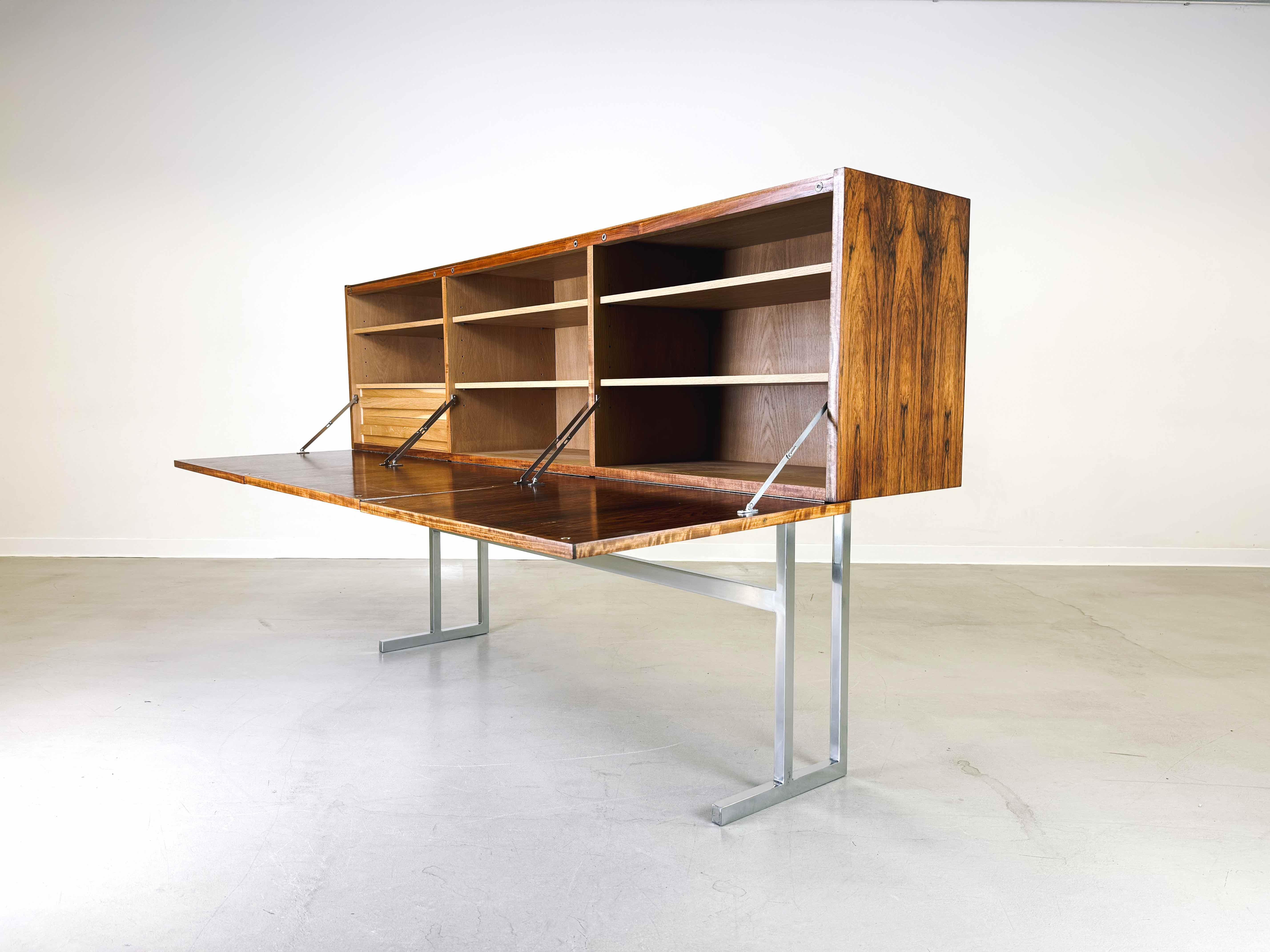 Mid-Century moderno Credenza di metà secolo WK Möbel Georg Satink Palisander in vendita