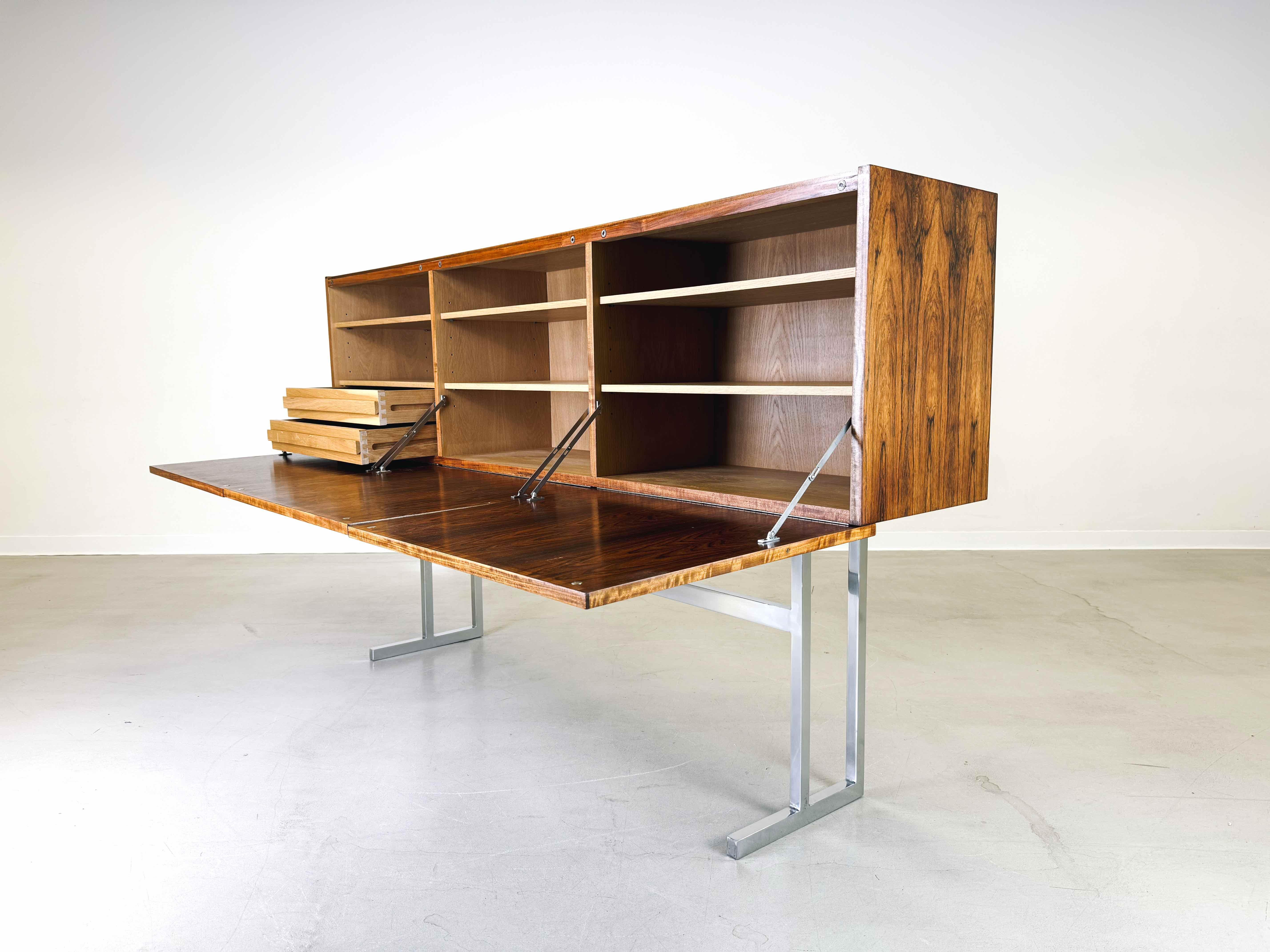 Tedesco Credenza di metà secolo WK Möbel Georg Satink Palisander in vendita