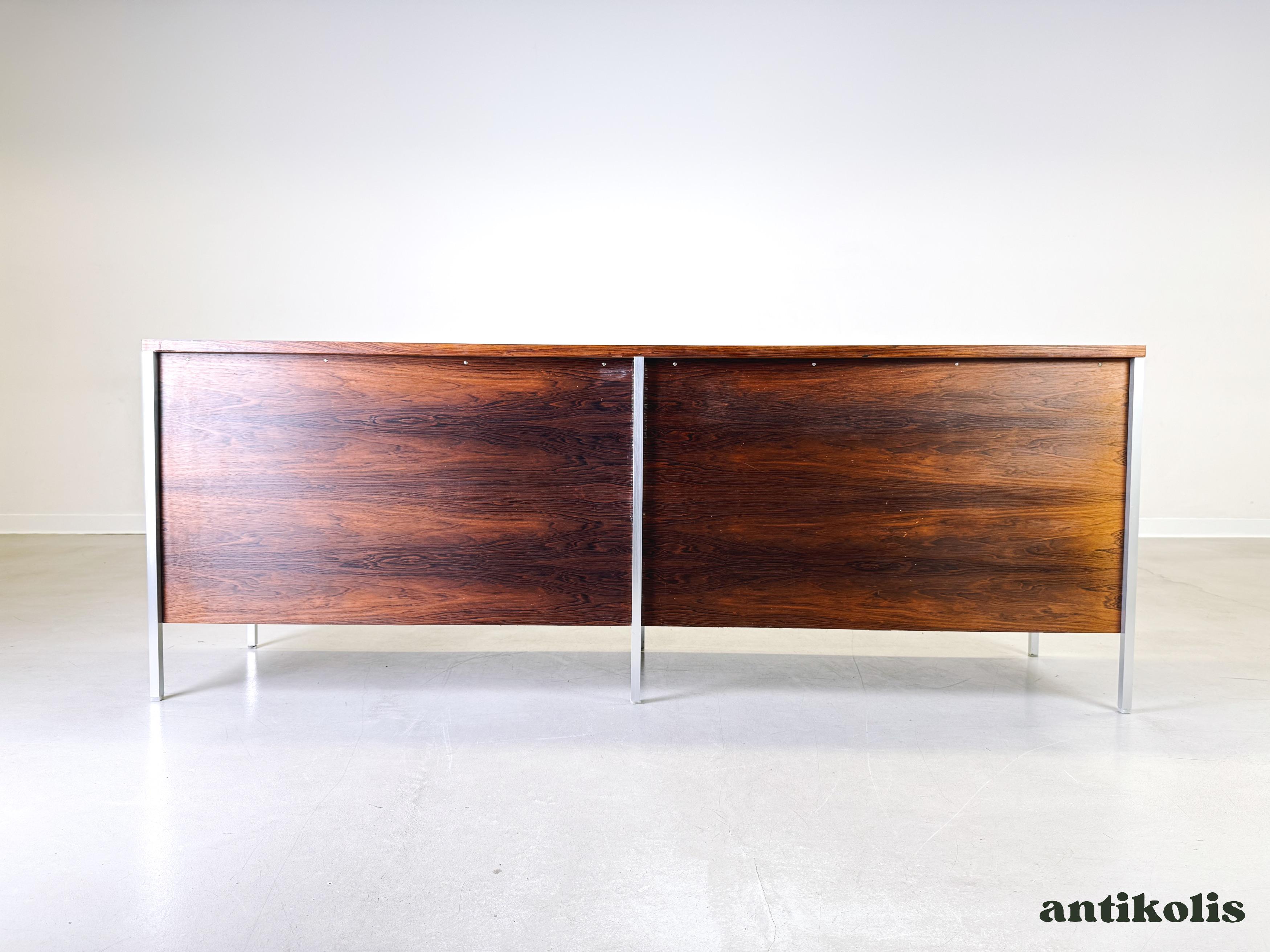 Credenza di metà secolo Holzäpfel KG Herbert Hirche in legno di palissandro in vendita 2
